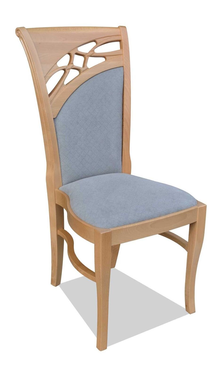 JVmoebel Esszimmer Designer Stuhl St) Stuhl Gastro (1 Lehnstuhl Braun Stühle Polster Stoff