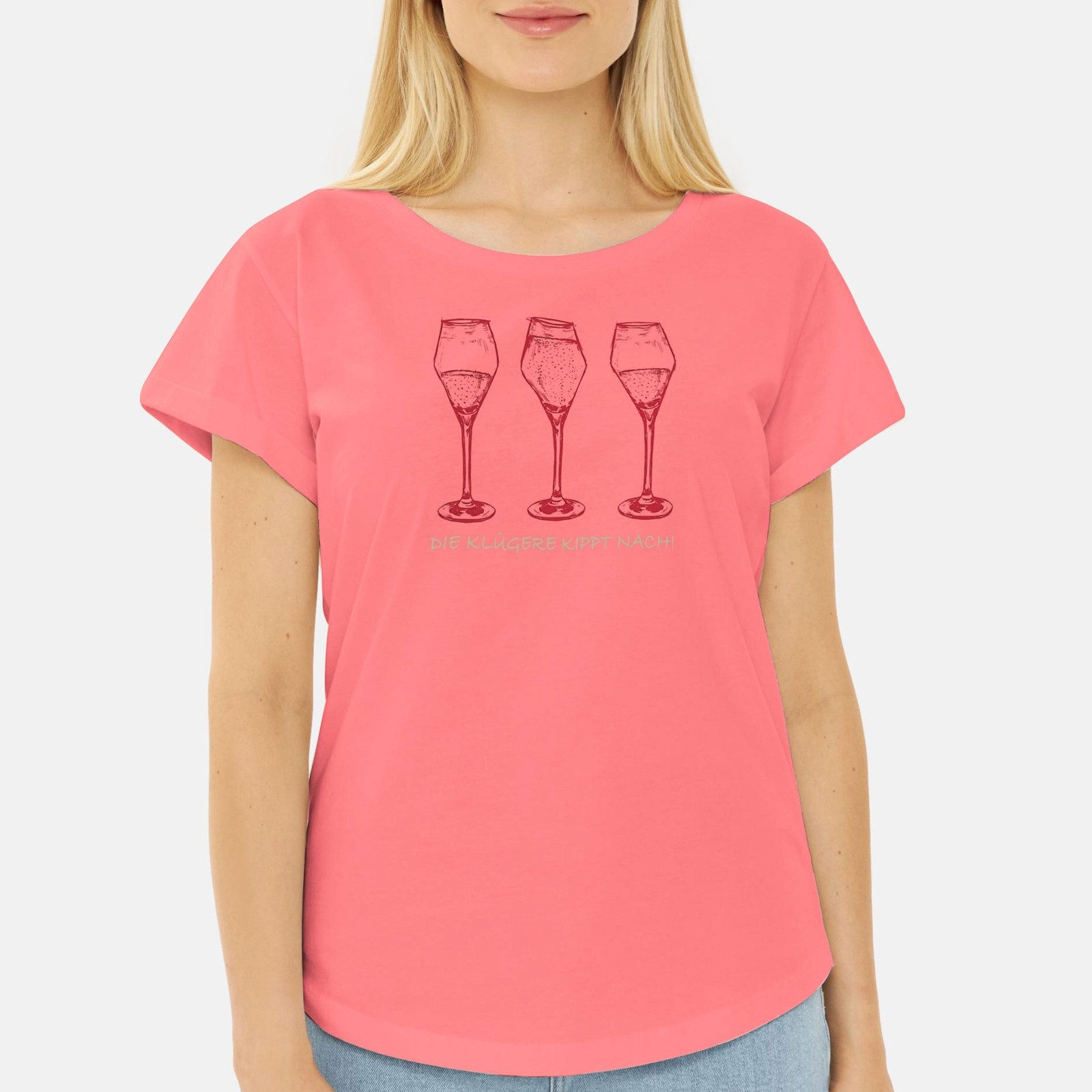 Derbe T-Shirt Die Klügere aus Bio-Baumwolle günstig online kaufen