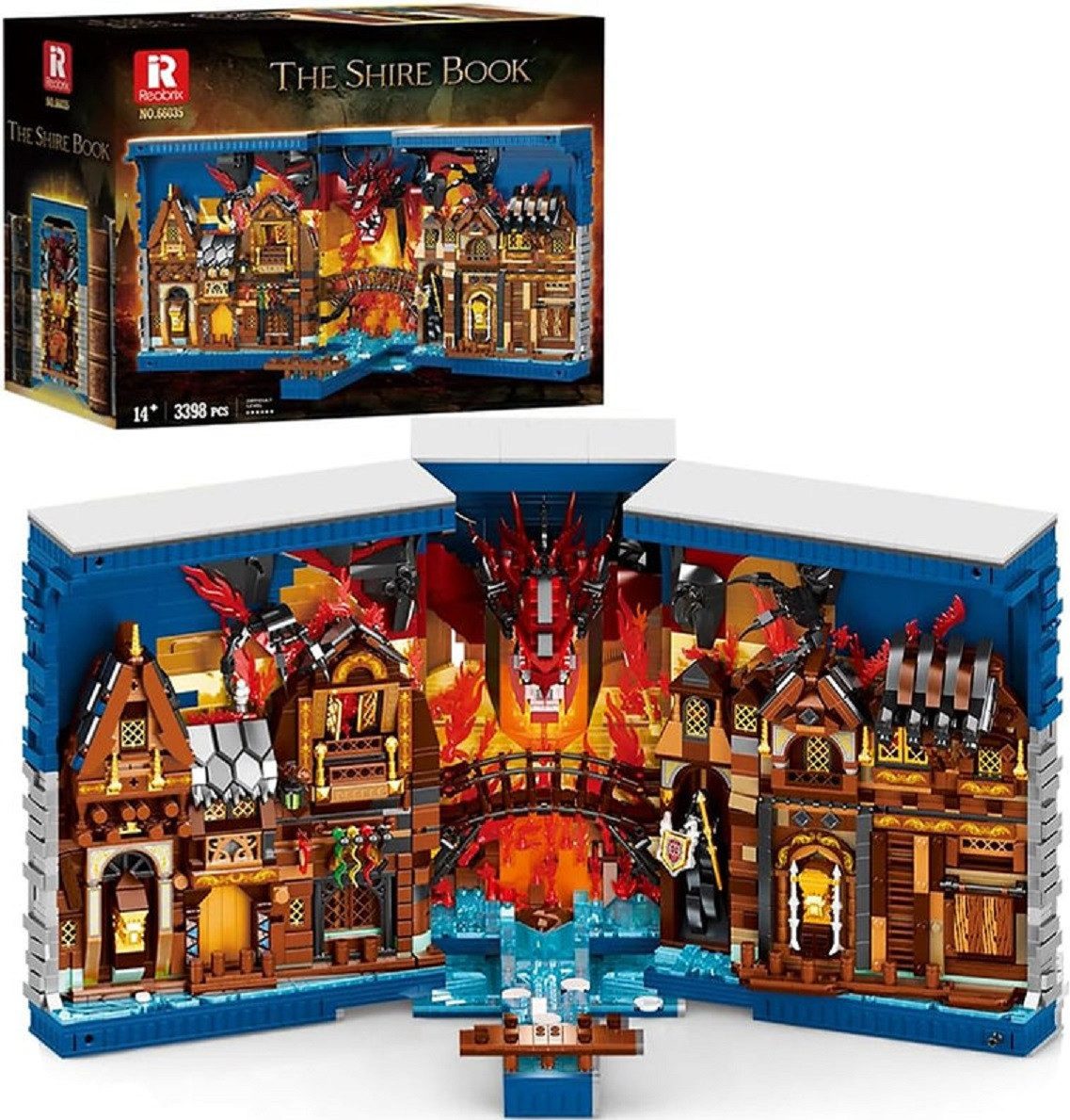 Reobrix Reobrix 66035 Das Auenland Buch 3.398 Teile Konstruktions-Spielset, (3398 St)