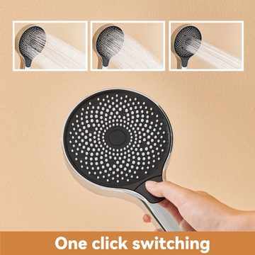 ANTEN Duschsystem Duschset Regendusche mit Handbrause Duscharmatur Kopfbrause Dusche, 3 Strahlart(en), Verstellbar Duschstange: 900–1390mm
