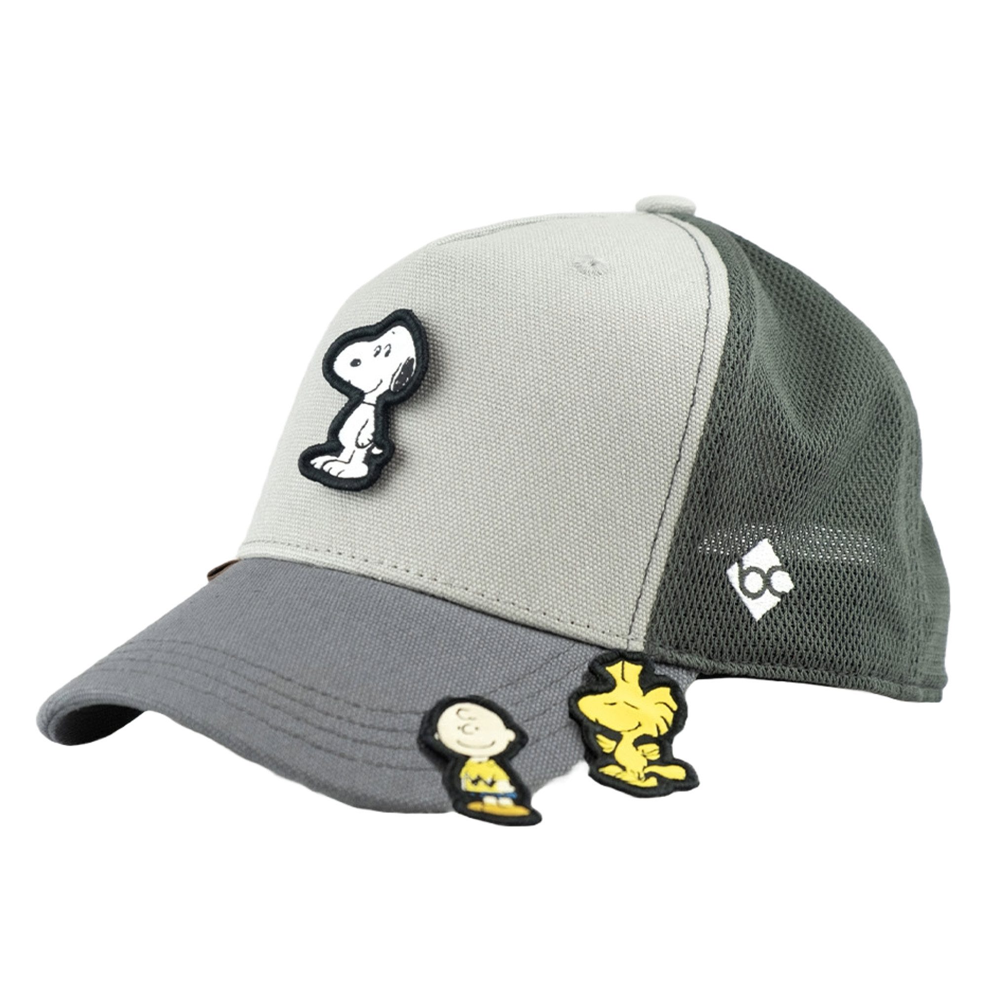 Bavarian Caps Trucker Cap Bavarian Caps "Peanuts Transformer" Curved Cap - dunkelgrau (Basecap, Meshcap, Trucker Kappe)