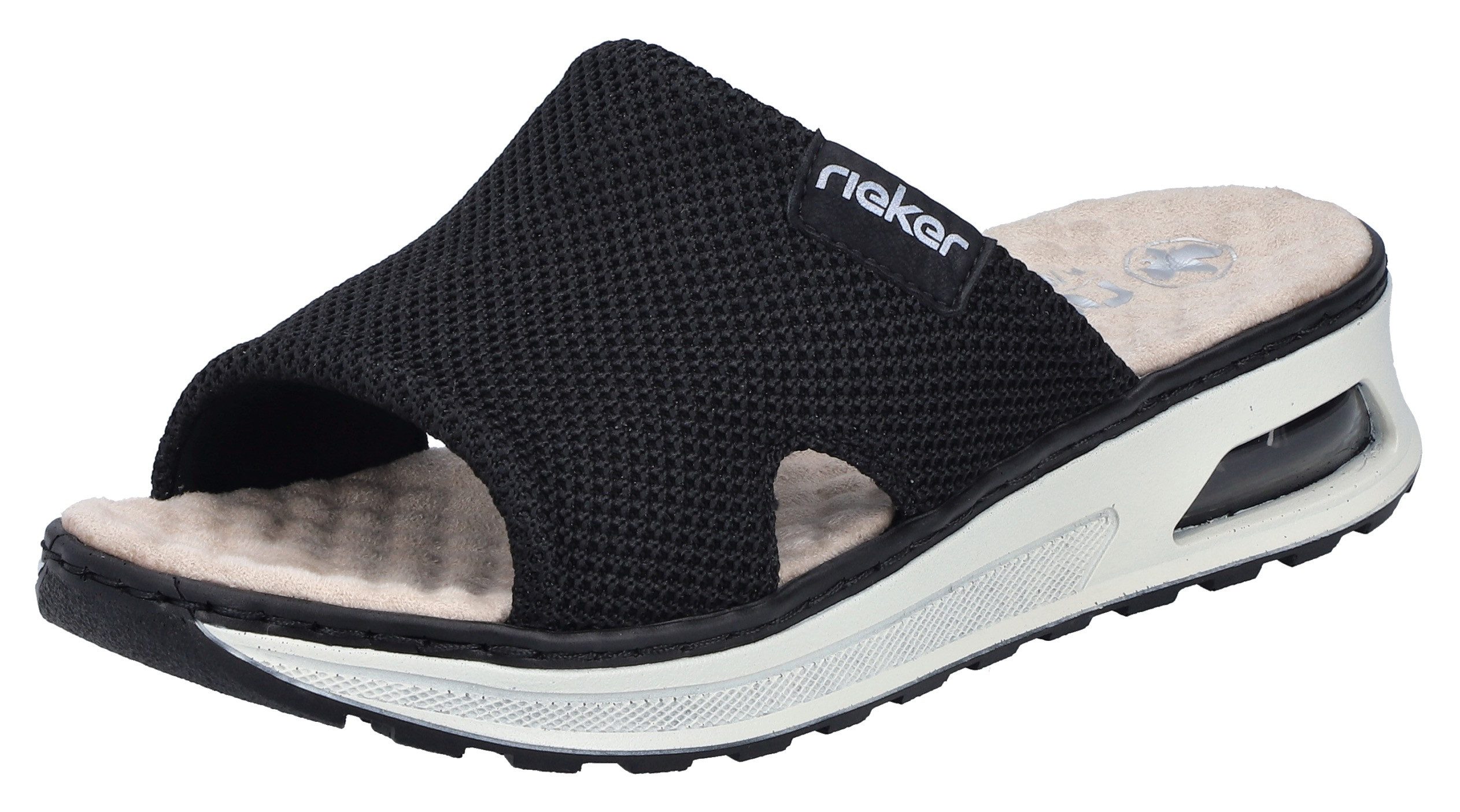 Rieker Pantolette Sommerschuh, Hausschuh, Schlappen, Keilabsatz, günstig online kaufen