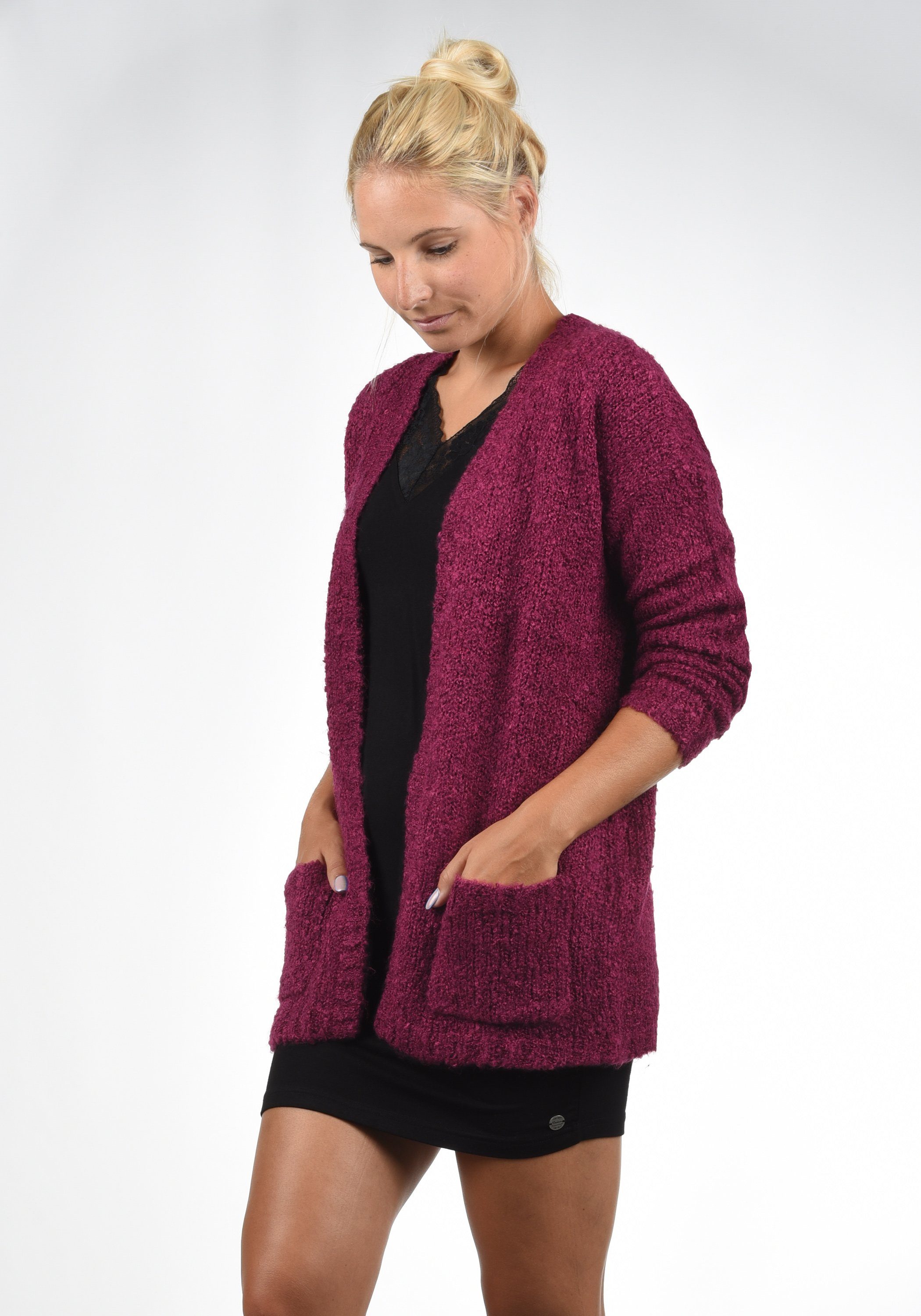 JACQUELINE de YONG Cardigan Poppy Strickjacke offen geschnitten