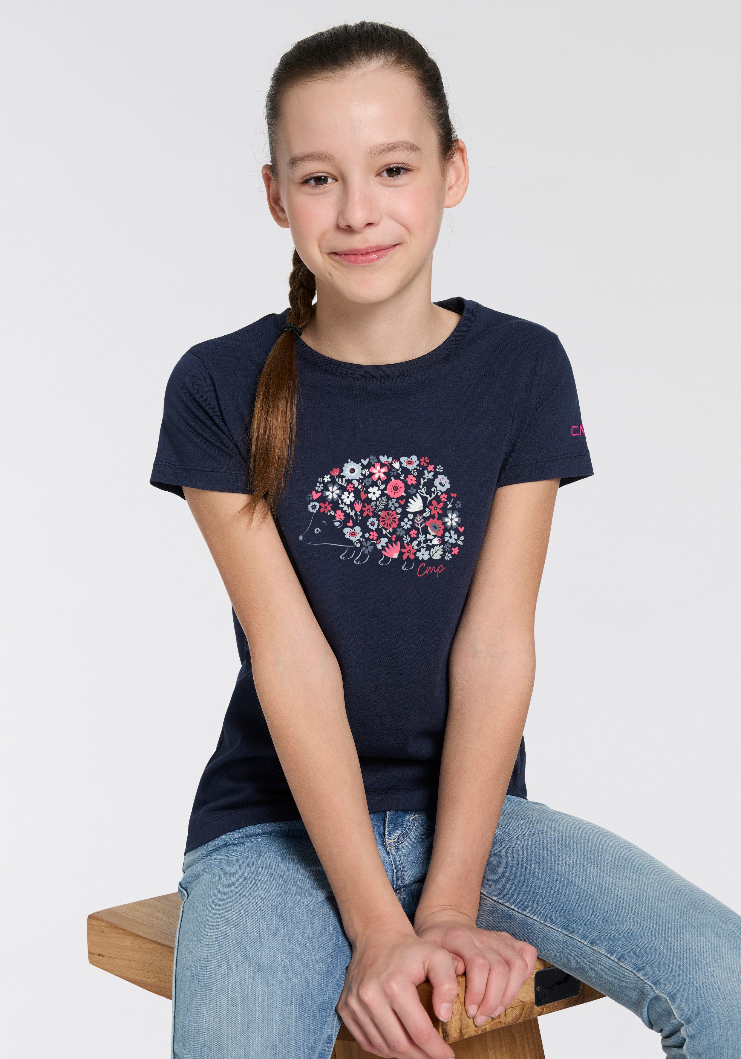 CMP T-Shirt Kurzarm-Design, aus Baumwolle, für Kinder