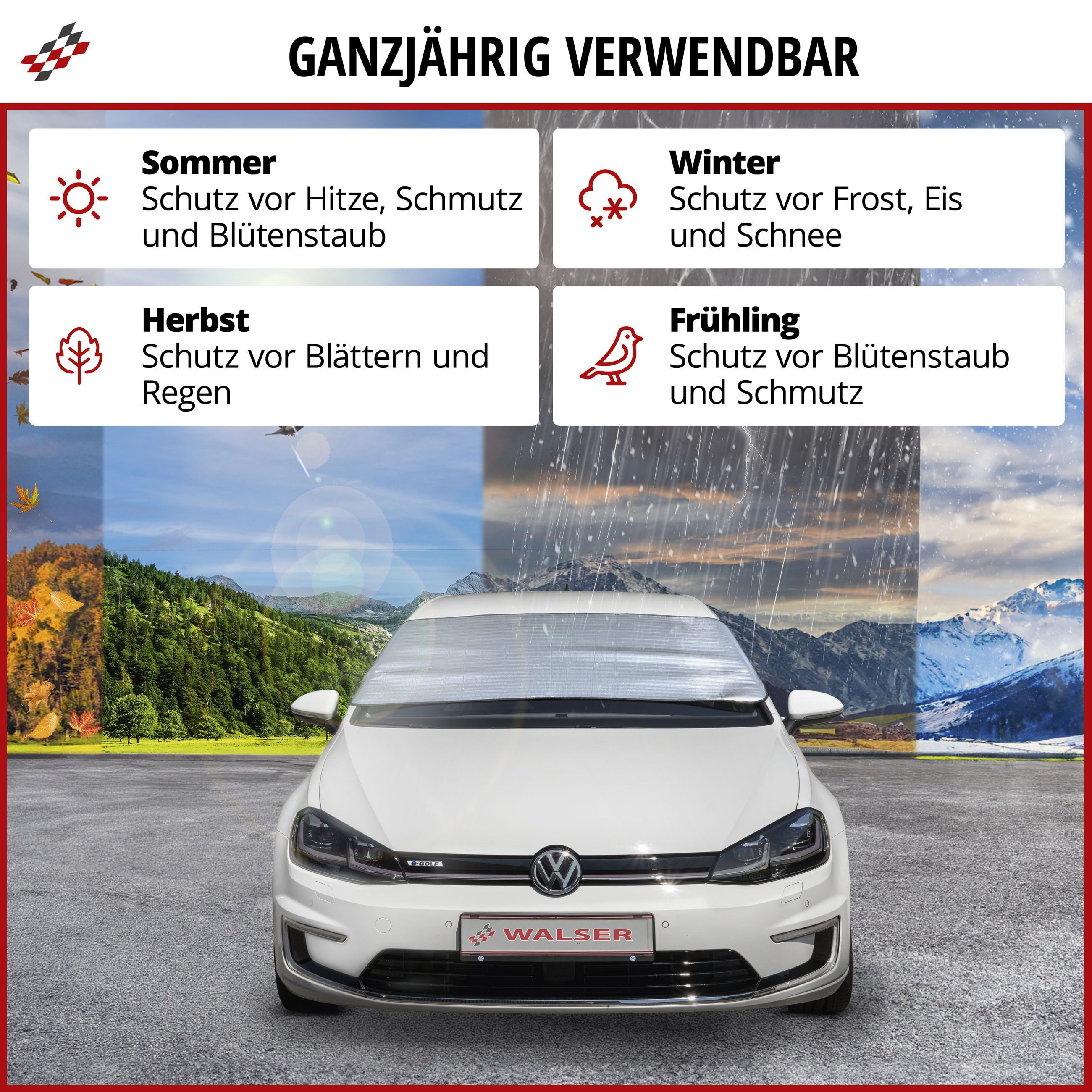 WALSER Autosonnenschutz Thermo Autoscheibenschutz, (1-St., 1 Stück) – Bild 2 von 5