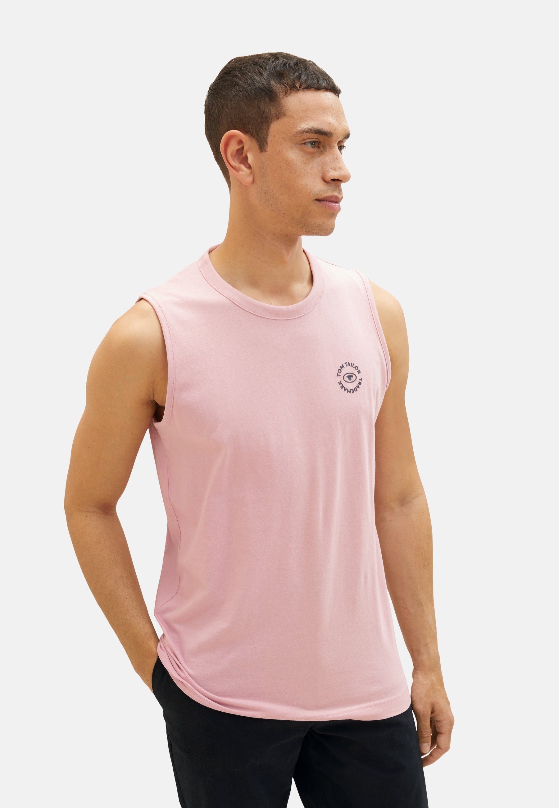 (1-tlg) TAILOR T-Shirt Tank-Top TOM ärmelloses pink Tanktop