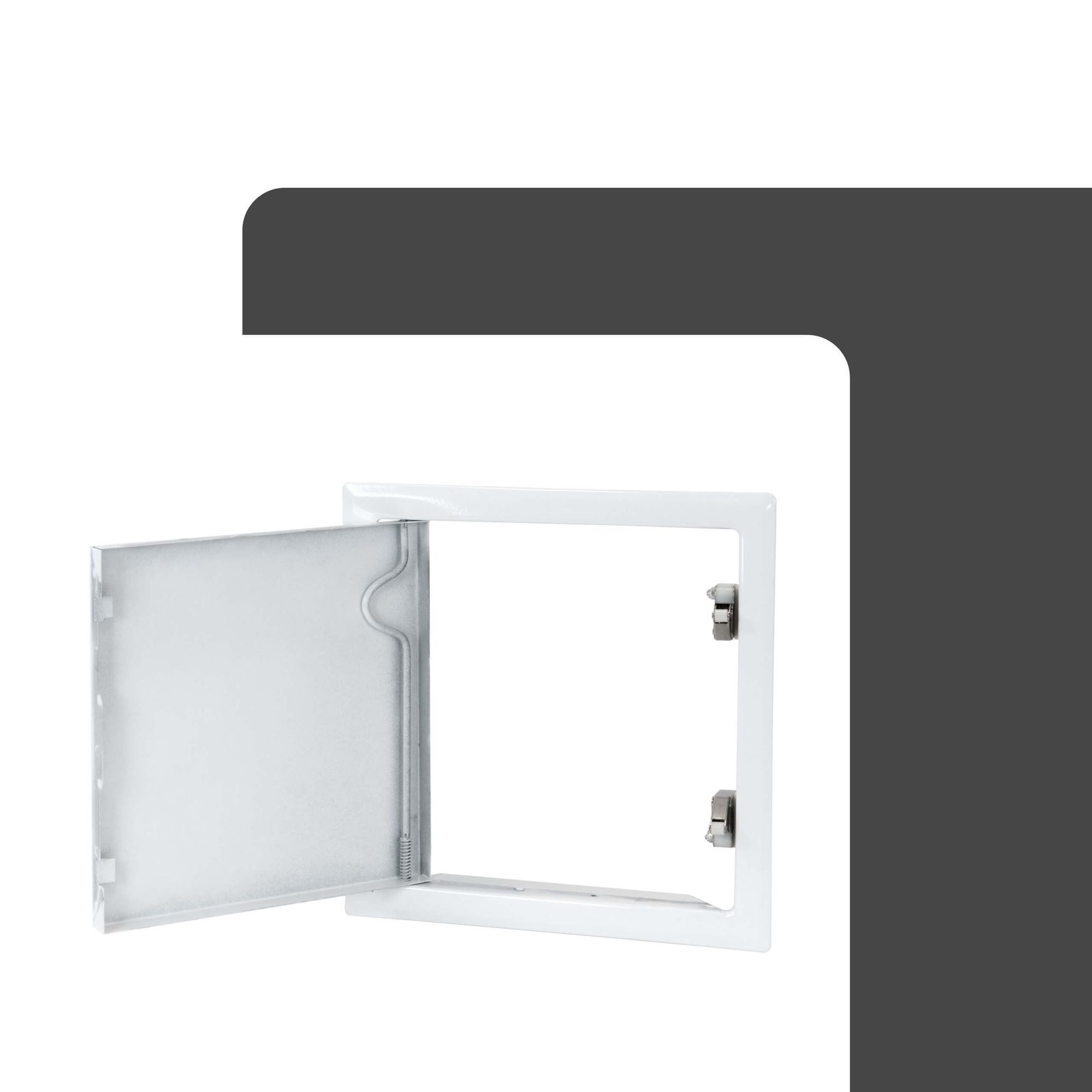 PROTEKTOR Revisionsklappe Revisionstür Schnappverschluss (20 × 20 cm, weiß, 1-St), Wartungsklappe, feuchtraumgeeignet