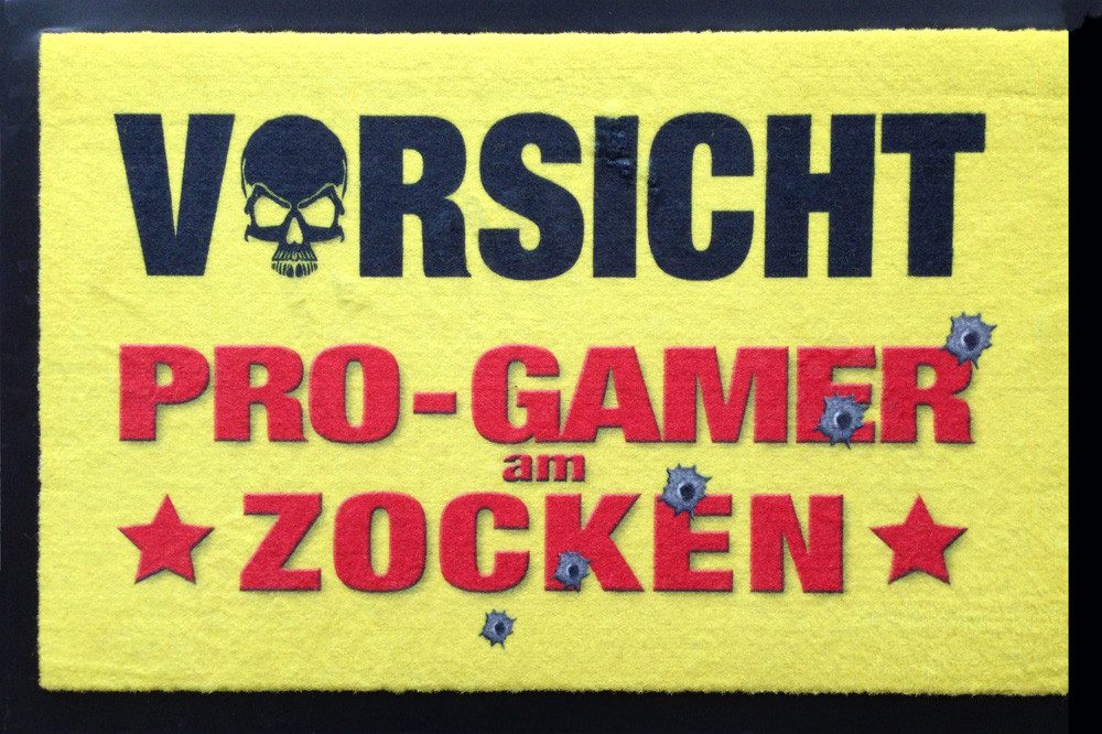 Fußmatte Fußmatte - Türmatten - Vorsicht Progamer