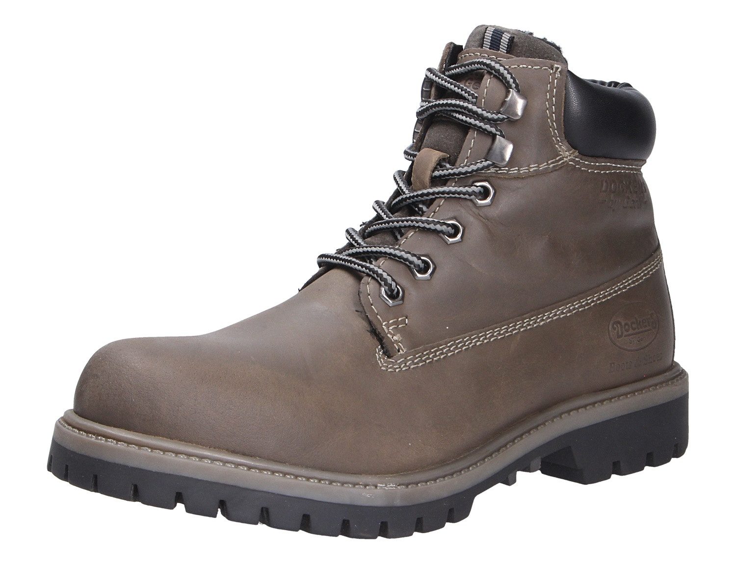 Dockers by Gerli Herren Schnürstiefel (Pflegeleicht) Echtleder