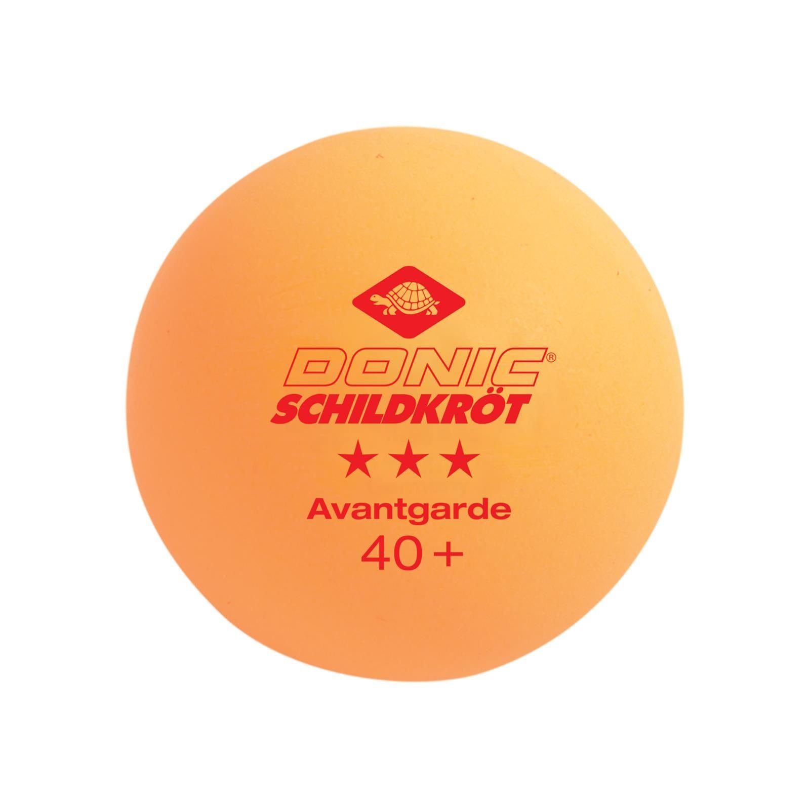 Tischtennis Donic-Schildkröt Stück orange, Avantgarde 3 + Ball Tischtennisball Tischtennisball Bälle Balls