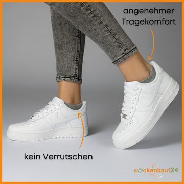 sockenkauf24 Sneakersocken 10 Paar Damen & Herren Premium Sneaker Socken mit Meshstreifen WP