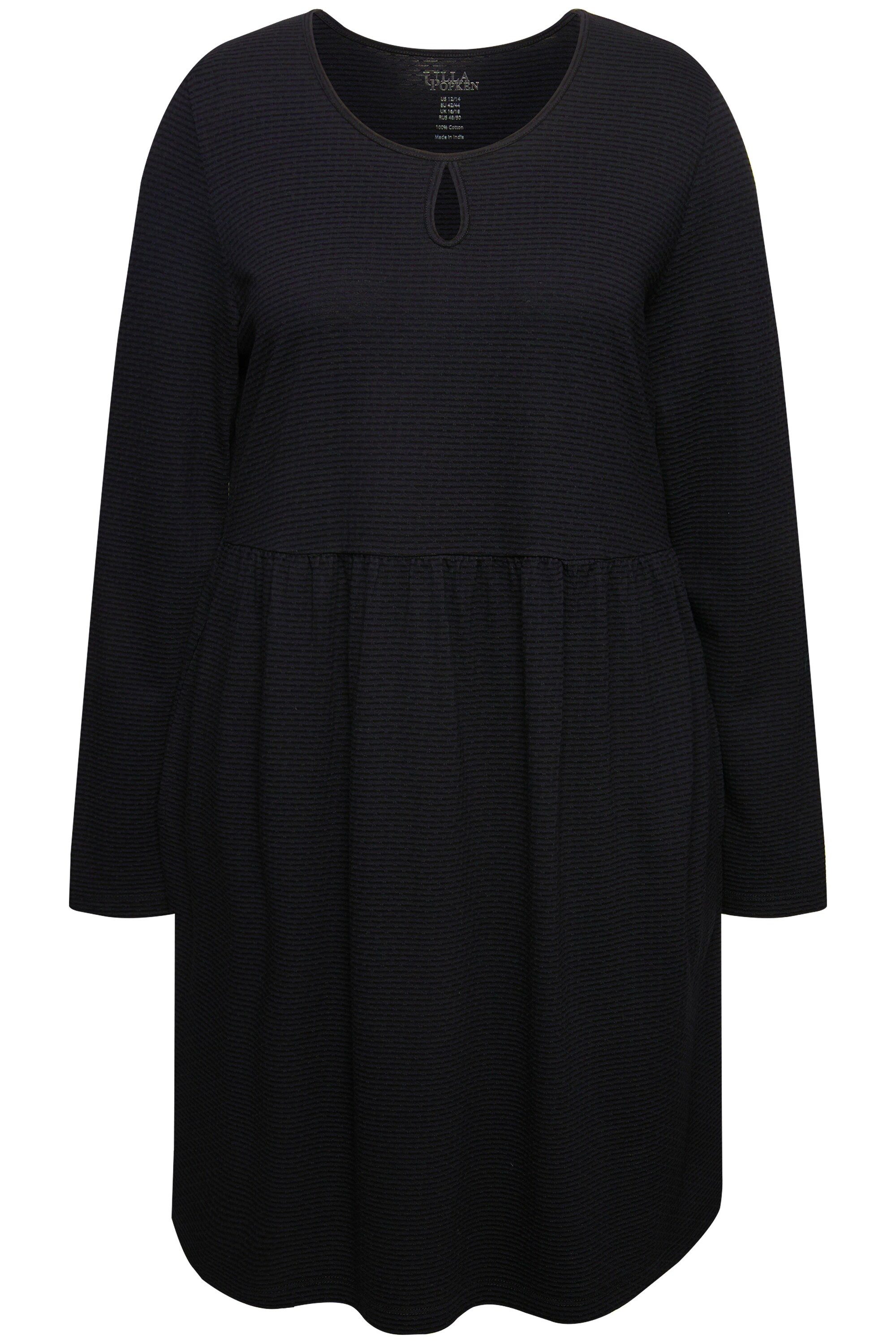Ulla Popken Longshirt Longshirt Jacquard A-Linie günstig online kaufen