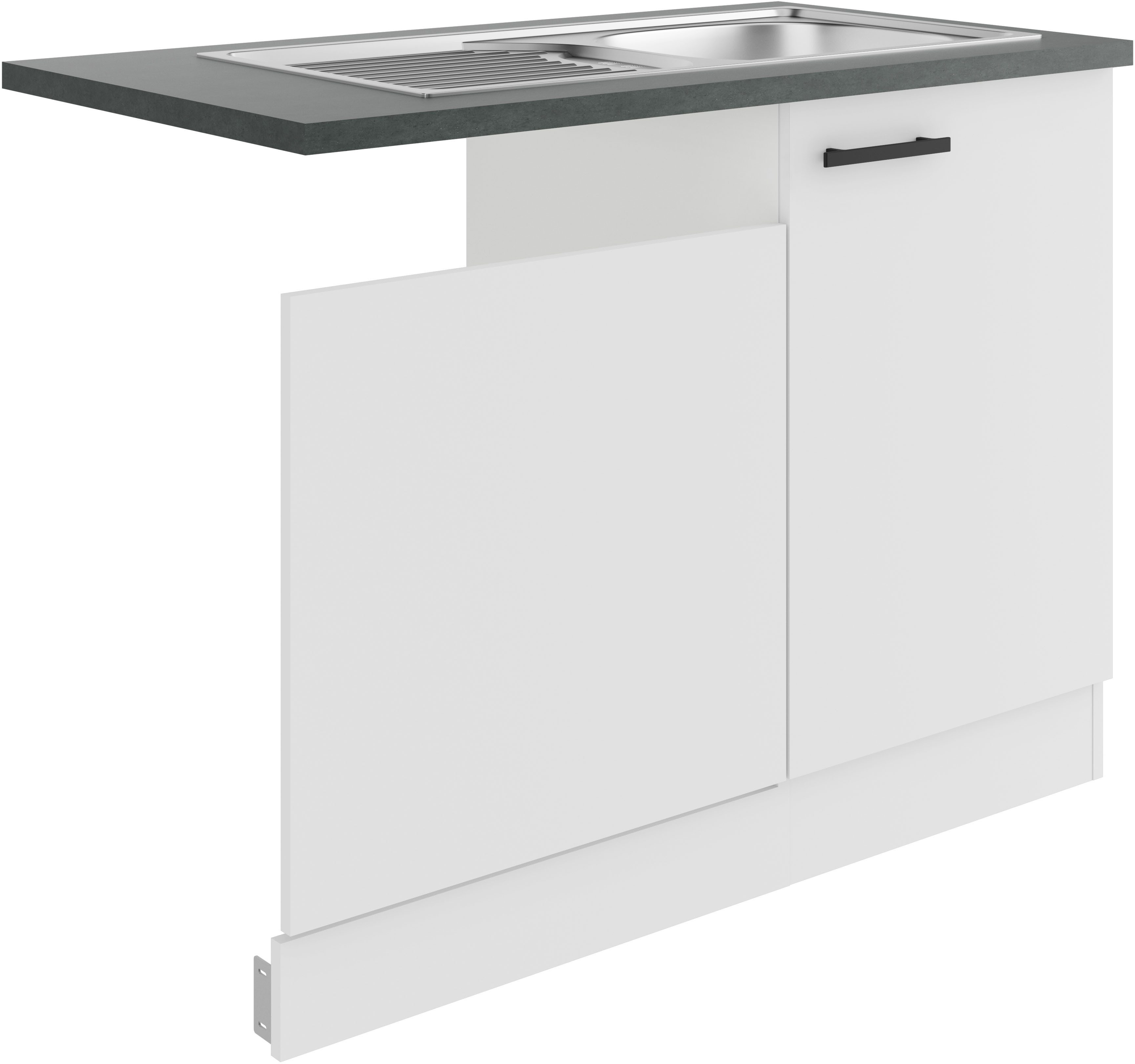 OPTIFIT Spülenschrank Palma Breite 110 cm, geeignet für teilintegrierte Geschirrspüler