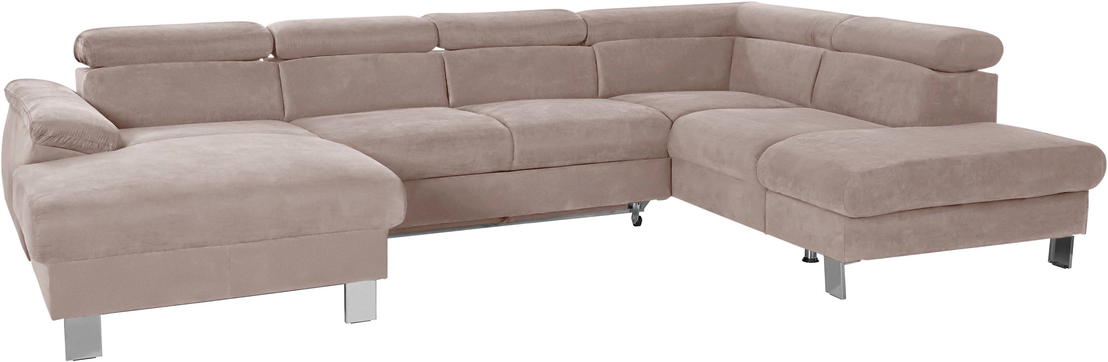 COTTA Wohnlandschaft "Komaris U-Form, B: 320 cm" mit Kopfteilverstellung, o günstig online kaufen