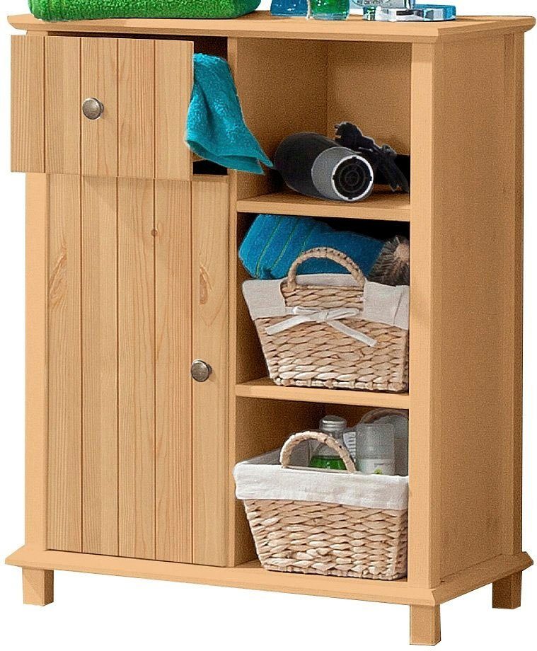 Home affaire Badkommode Vili, Badezimmerschrank, Unterschrank, Breite 60 cm, aus Massivholz