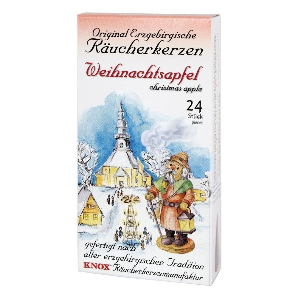 KNOX Räuchermännchen 1 Päckchen Räucherkerzen - Weihnachtsapfel - 24er Packung