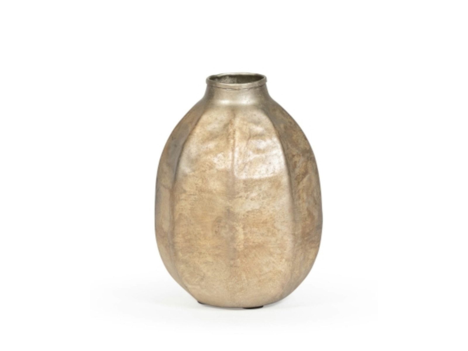 Dekovase Vase silber-gold Ø11 x 16 cm (1 Stück)