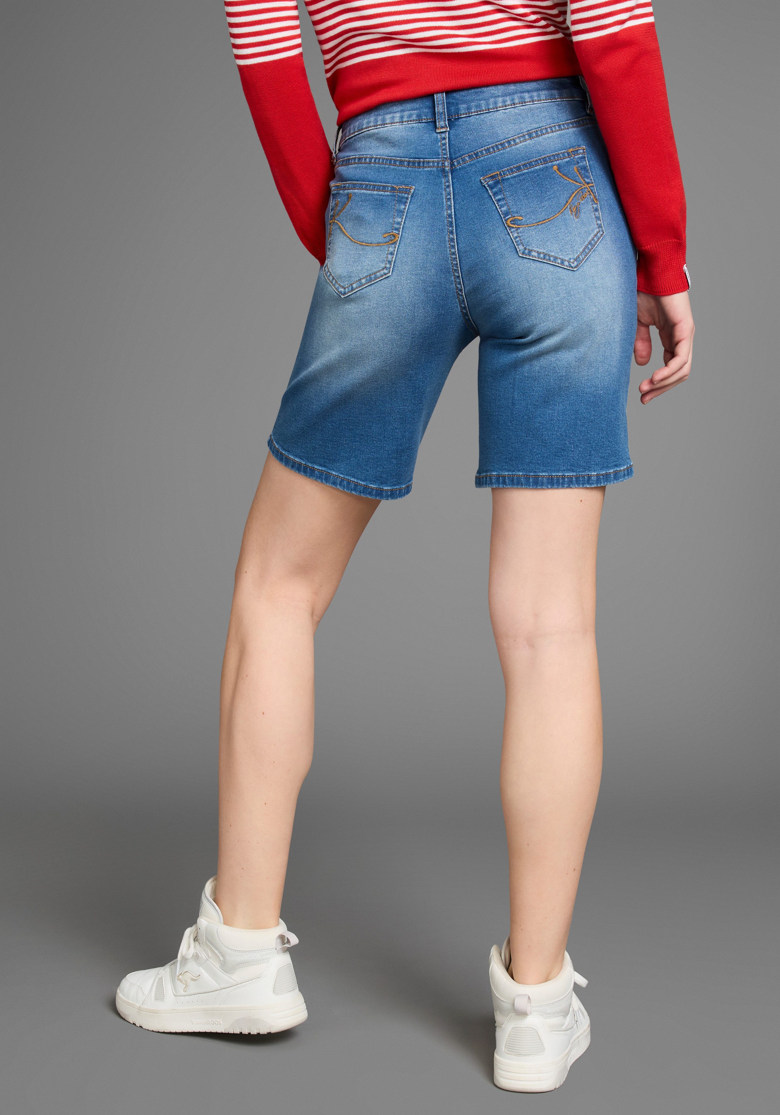 KangaROOS Jeansbermudas High Waist günstig online kaufen