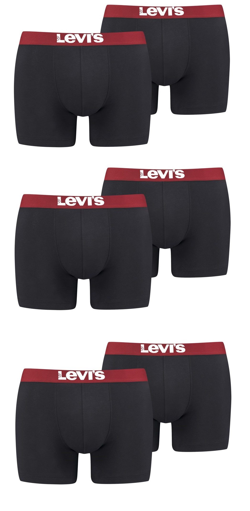 Boxershorts LEVIS MEN SOLID BASIC BOXER BRIEF ORG CO 6P