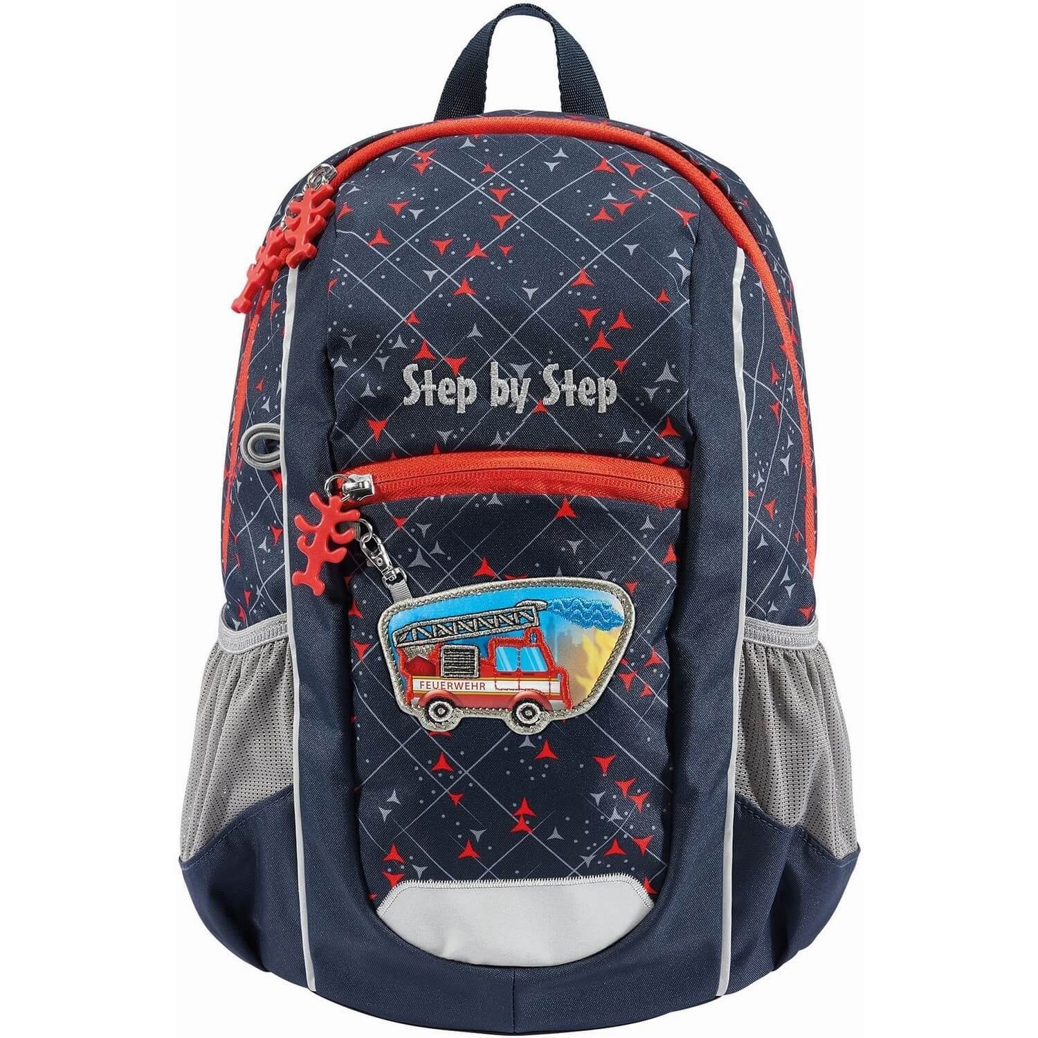 Step by Step Kindergartentasche Junior KIGA MAXI Rucksack-Set Fire Truck Finn 2-tlg.