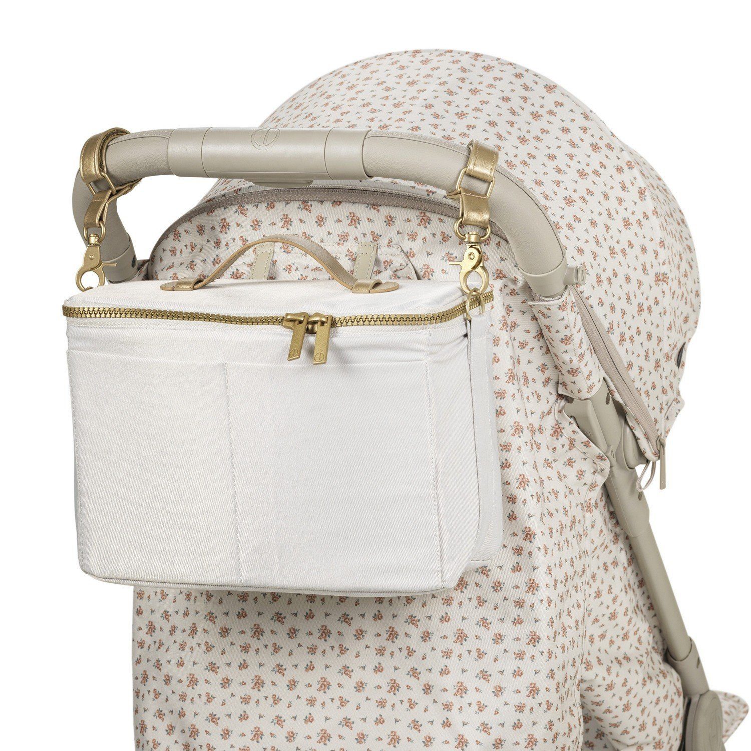 Elodie Kinderwagen-Tasche Organizer - Creamy White