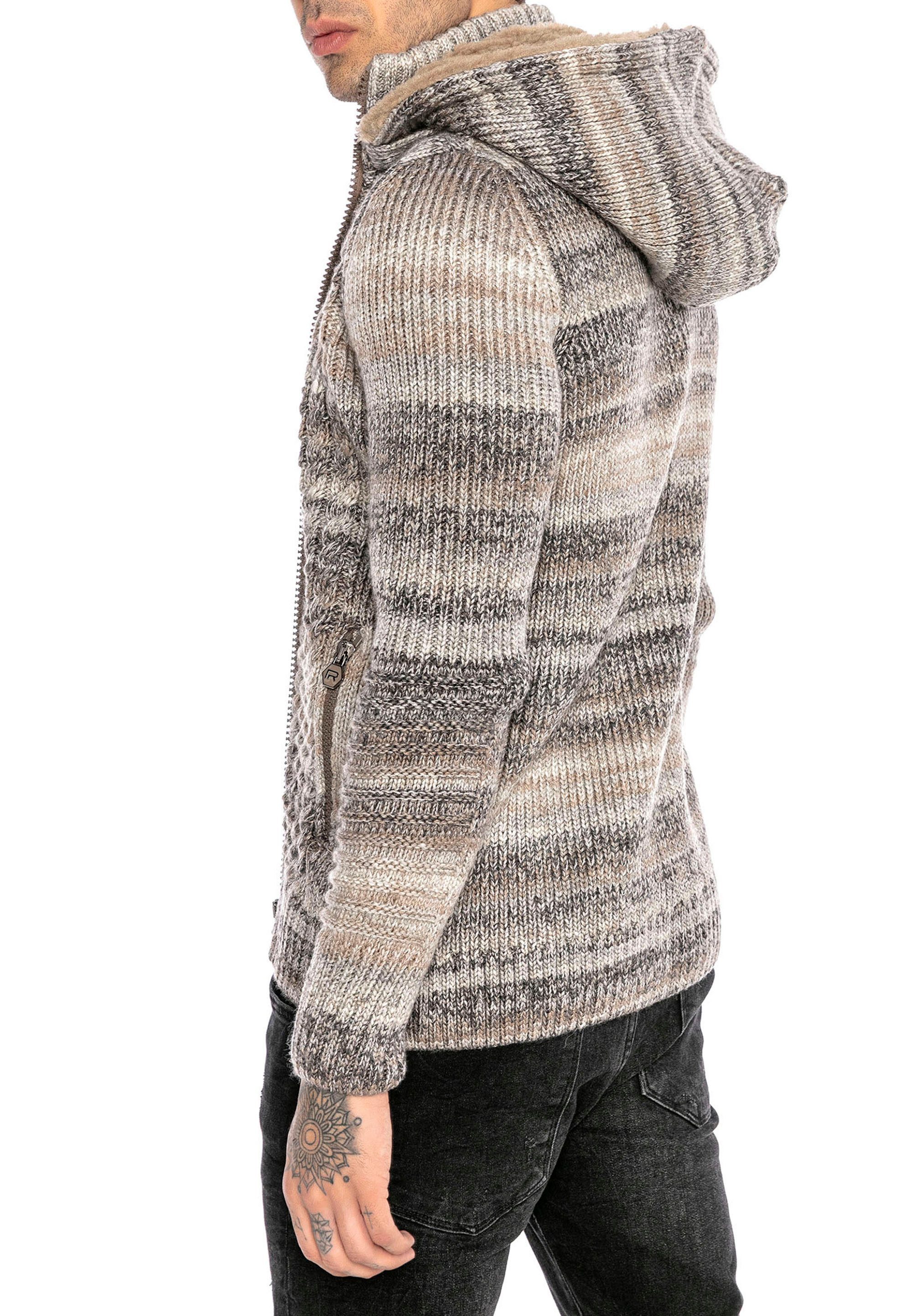 RedBridge Strickjacke mit Kapuze und Taschen günstig online kaufen
