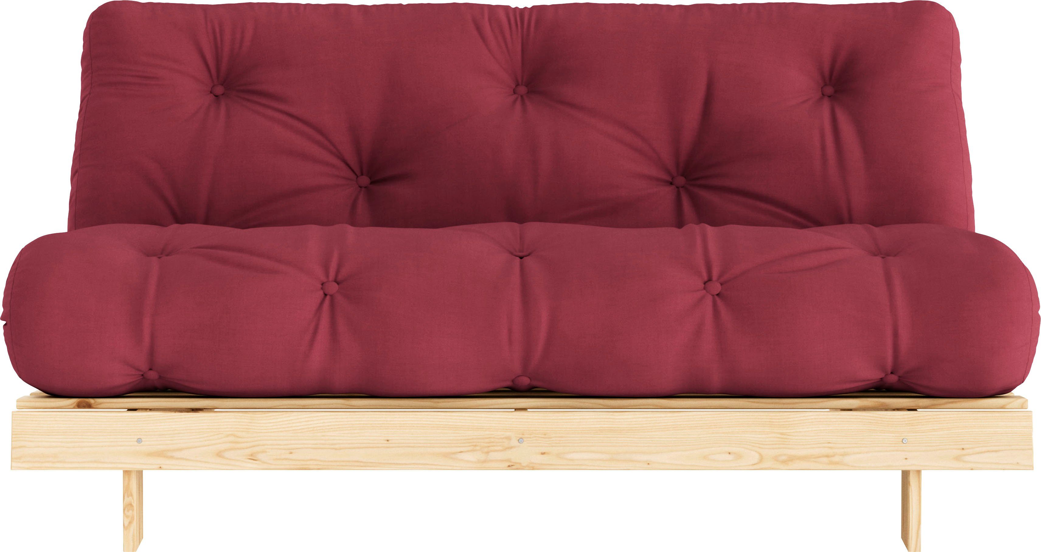 Karup Design Daybett Roots Sofa Bed, Schlafsofa, Bettfunktion, FSC®-Massivholz, Inkl. Futonmatratze, Made in Europe, langlebig, B: 140 oder 160 cm