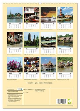 CALVENDO Wandkalender Thailand - Eine kleine Rundreise (Premium, hochwertiger DIN A2 Wandkalender 2023, Kunstdruck in Hochglanz)