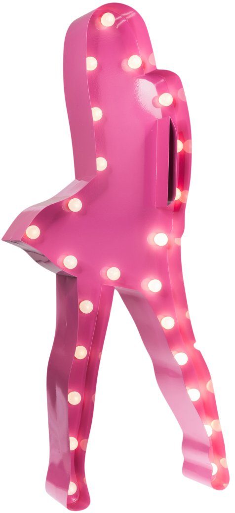 Wandlampe, LED LEDs festverbauten cm MARQUEE pink Warmweiß, Marilyn, mit Marilyn 23 Tischlampe 43x92 - LIGHTS LED integriert, Dekolicht fest