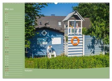 CALVENDO Wandkalender Hooksiel im Friesland (Premium, hochwertiger DIN A2 Wandkalender 2023, Kunstdruck in Hochglanz)