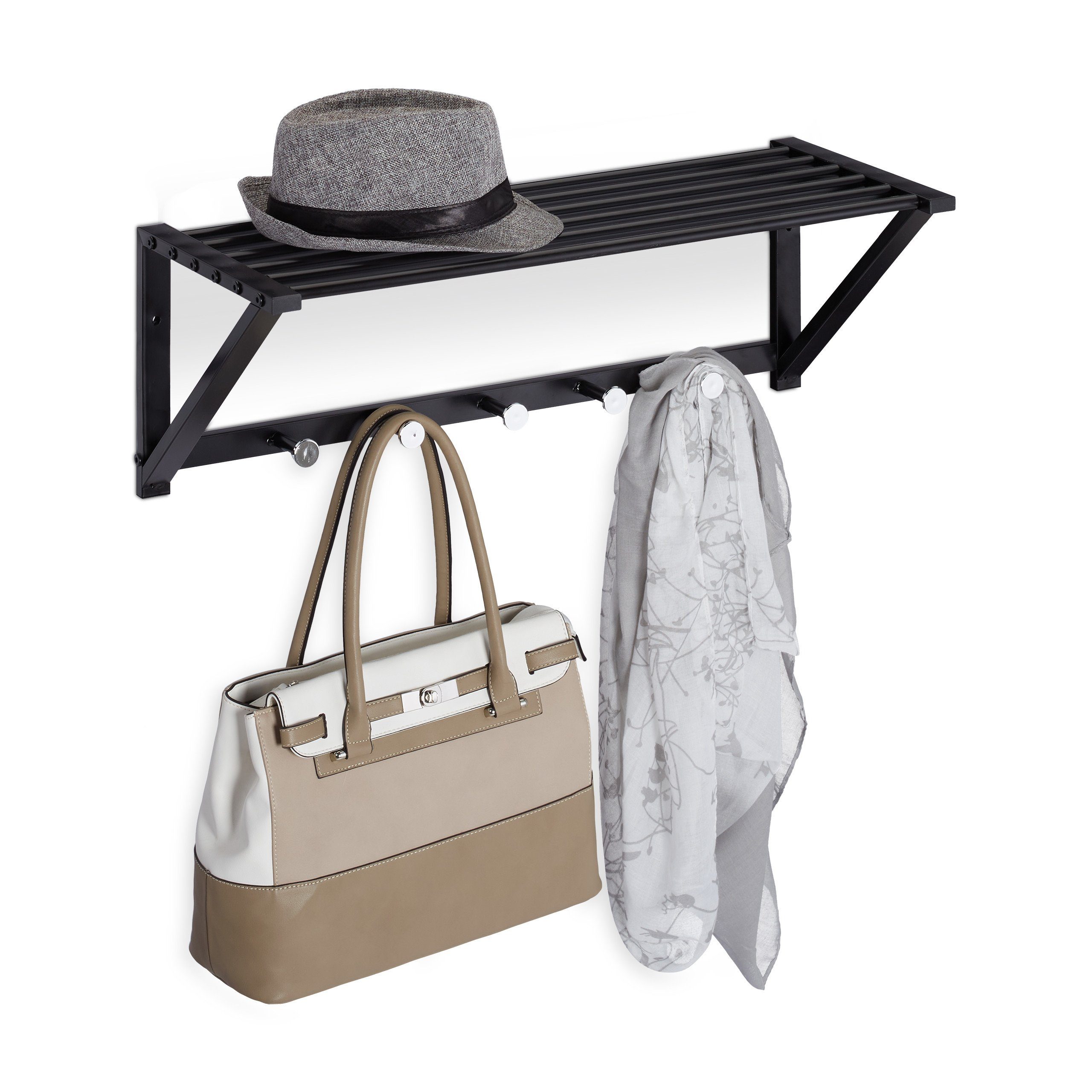 relaxdays Wandgarderobe mit Ablage günstig online kaufen