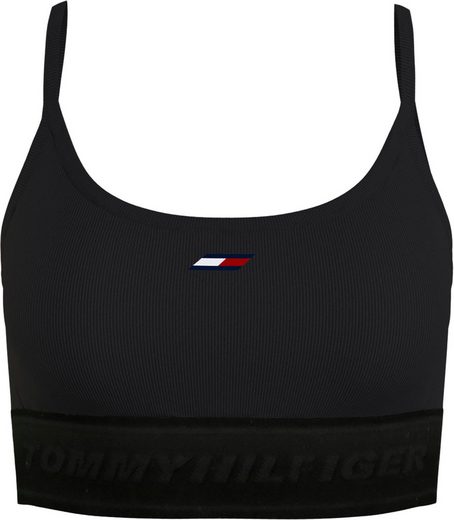 Tommy Hilfiger Sport Sport-Bustier »LIGHT INTENSITY BRANDED RIB BRA« mit Tommy Hilfiger Sport Logo-Flag