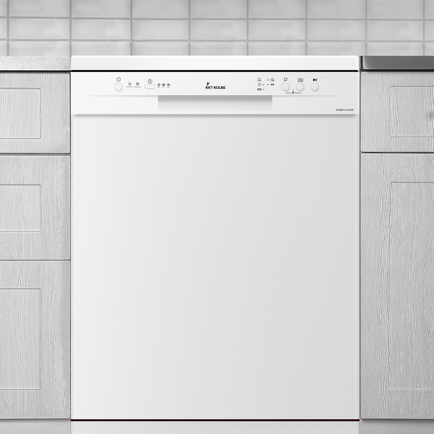KKT KOLBE Standgeschirrspüler DW601W, 10 l, 12 Maßgedecke, 60cm / Edelstahl / AquaStop / Kindersicherung / 12 Maßgedecke