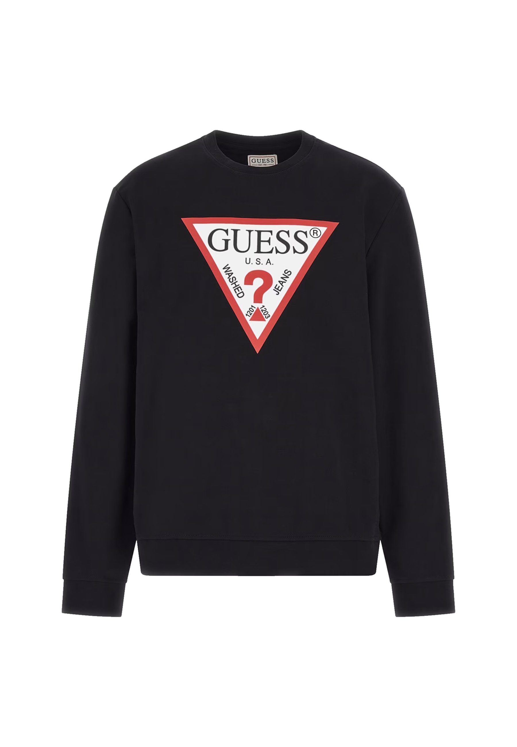 Guess Sweatshirt Sweatshirt Audley CN Fleece Пуловеры (1-tlg)