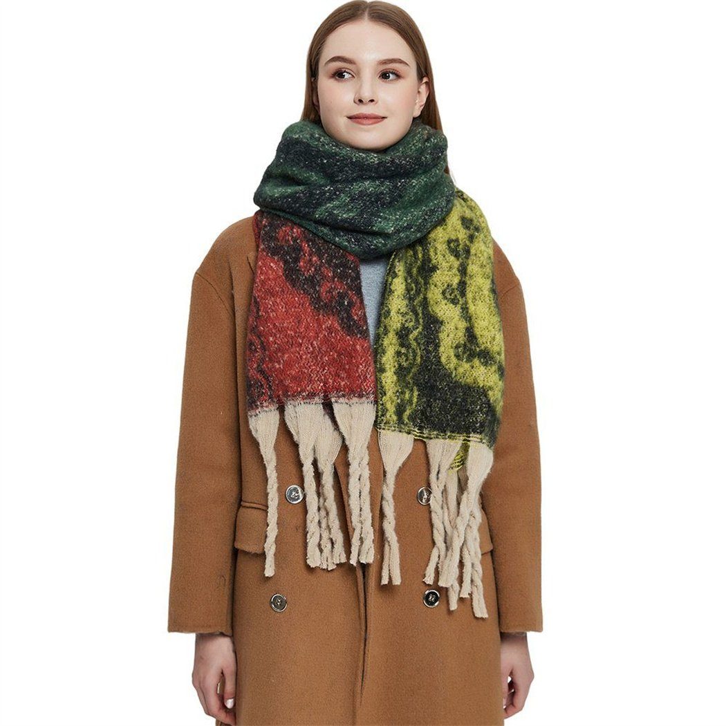 Damenschal, Bohème-Stil, DAYUT weich Modeschal (1-St) bequem und Winter, im