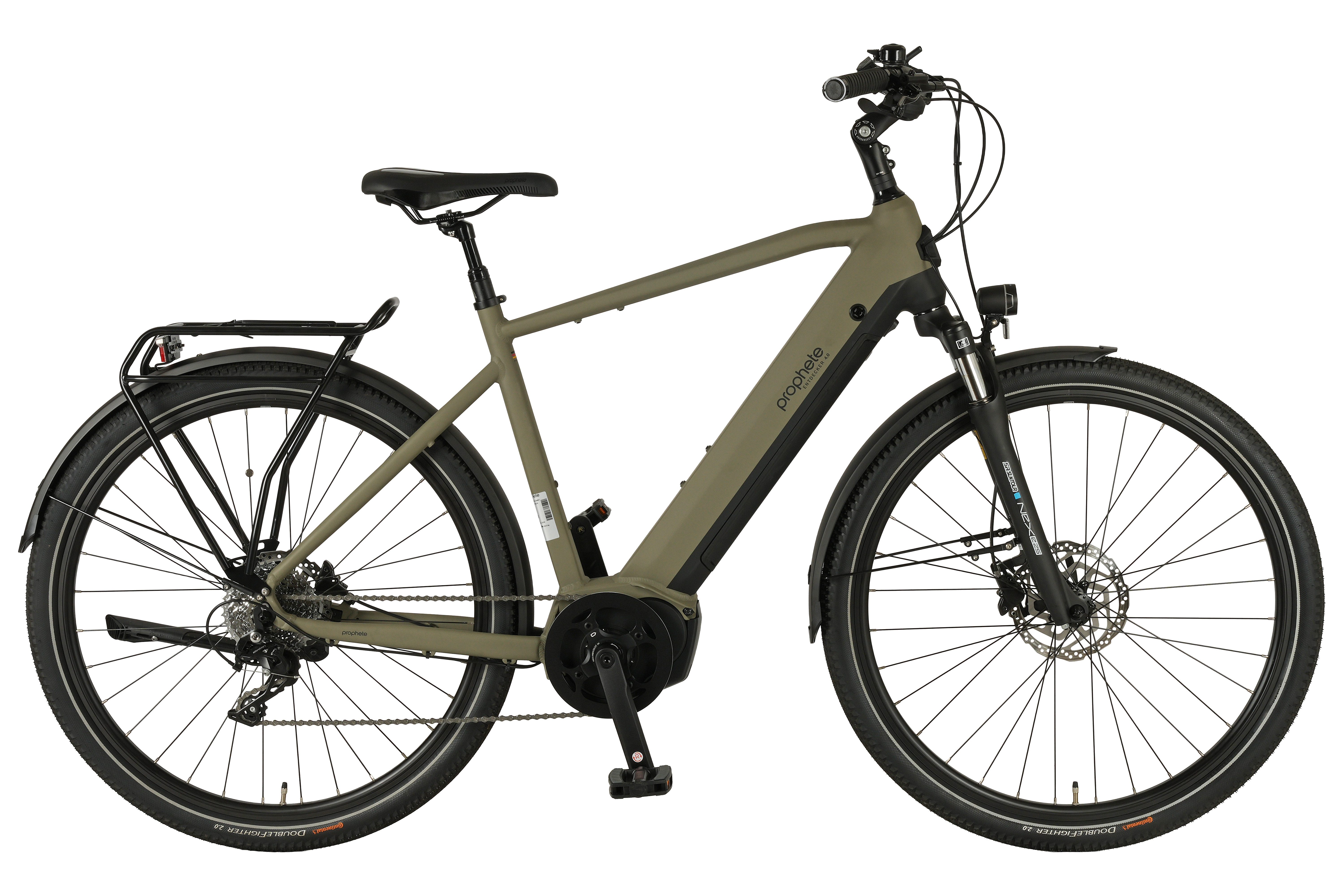 Prophete E-Bike Trekkingrad Entdecker 4.0, 10 Gang microSHIFT XLE Schaltwerk, Kettenschaltung, Mittelmotor, 540 Wh, Pedelec, Elektrofahrrad für Herren