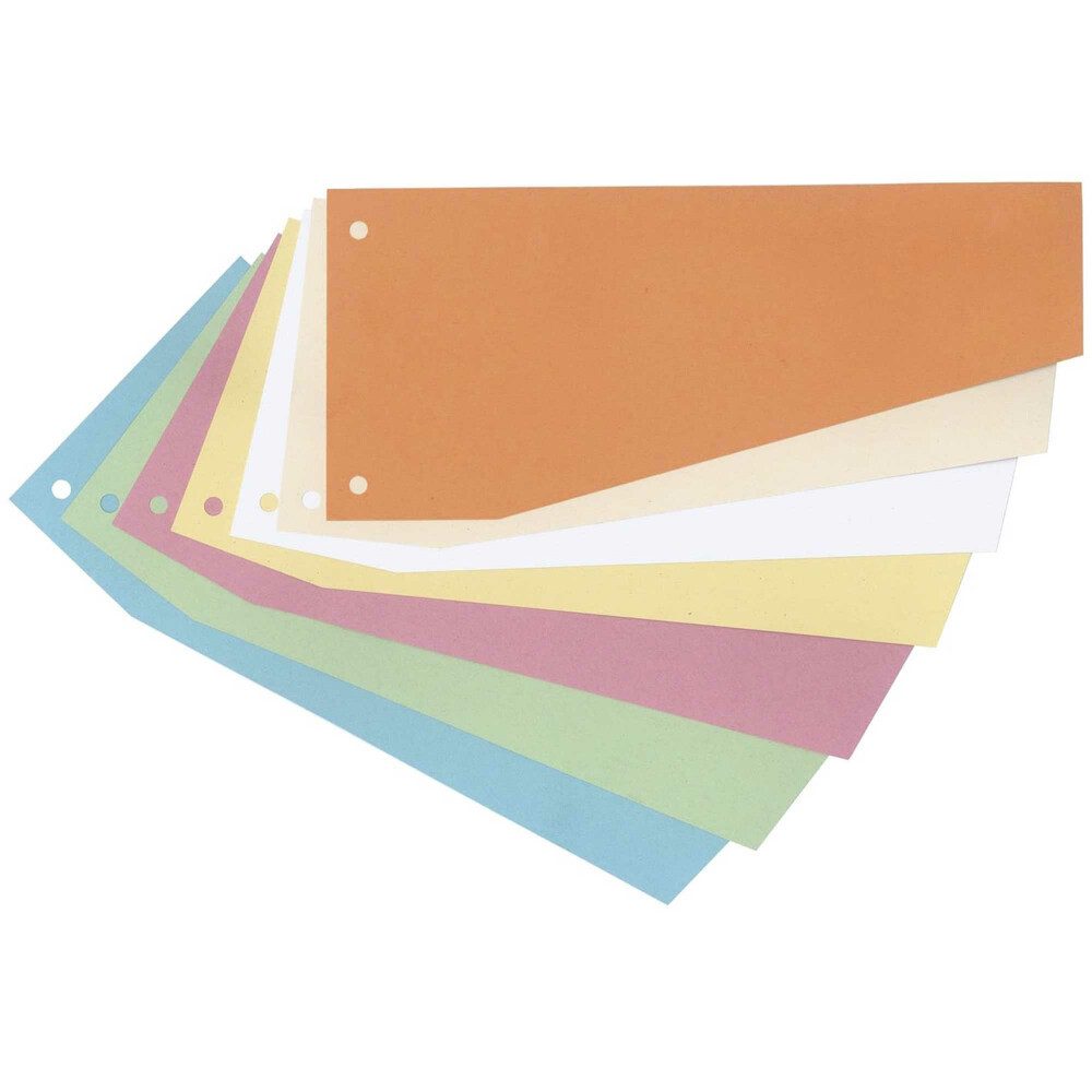 Generic Hängeregistereinsatz Wekre 50500T Trennblätter, Farbregister, Trennstreifen 100 Stück weiß (1 St)