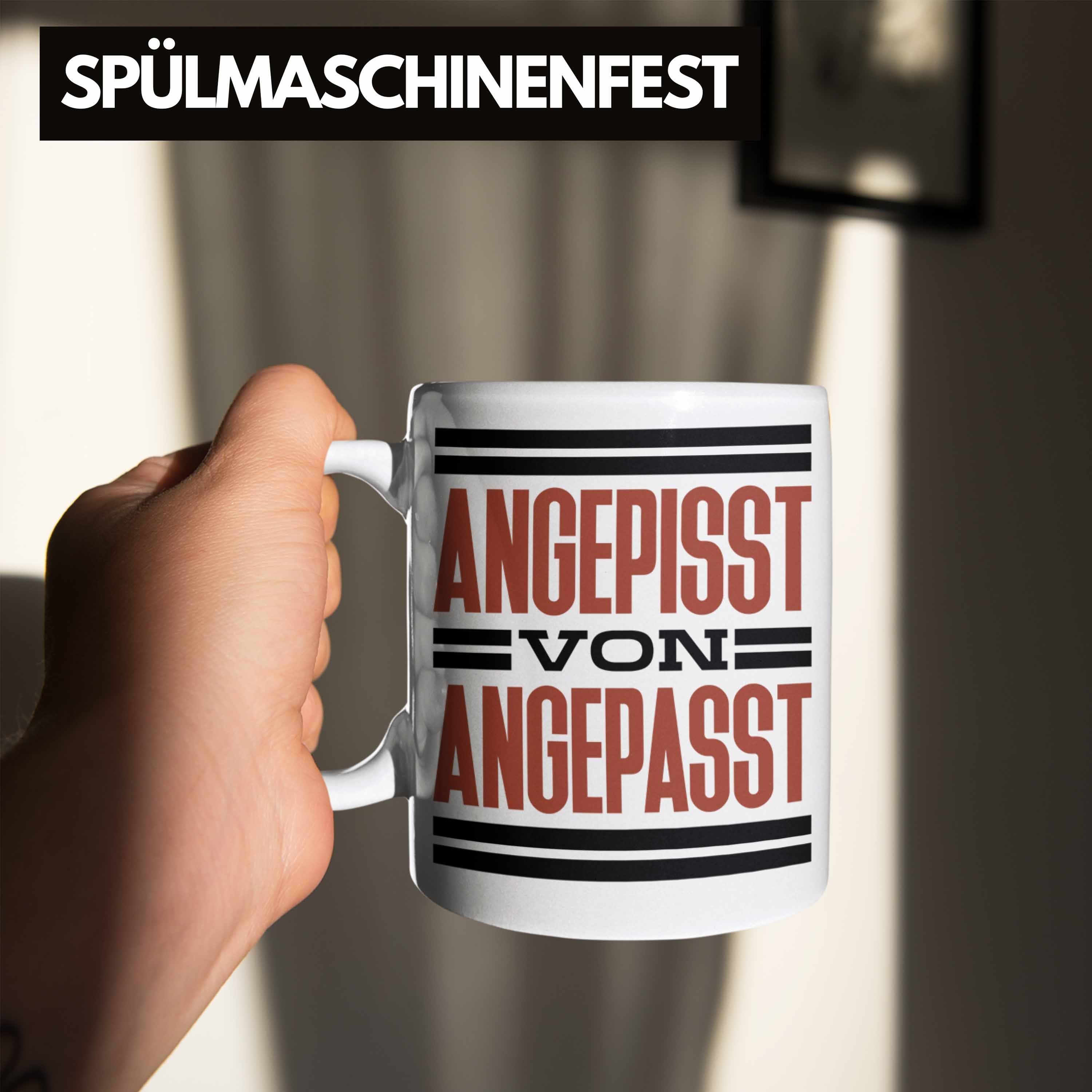 Tasse Geschenkidee Von Angepisst Trendation Angepasst System. Tasse Weiss