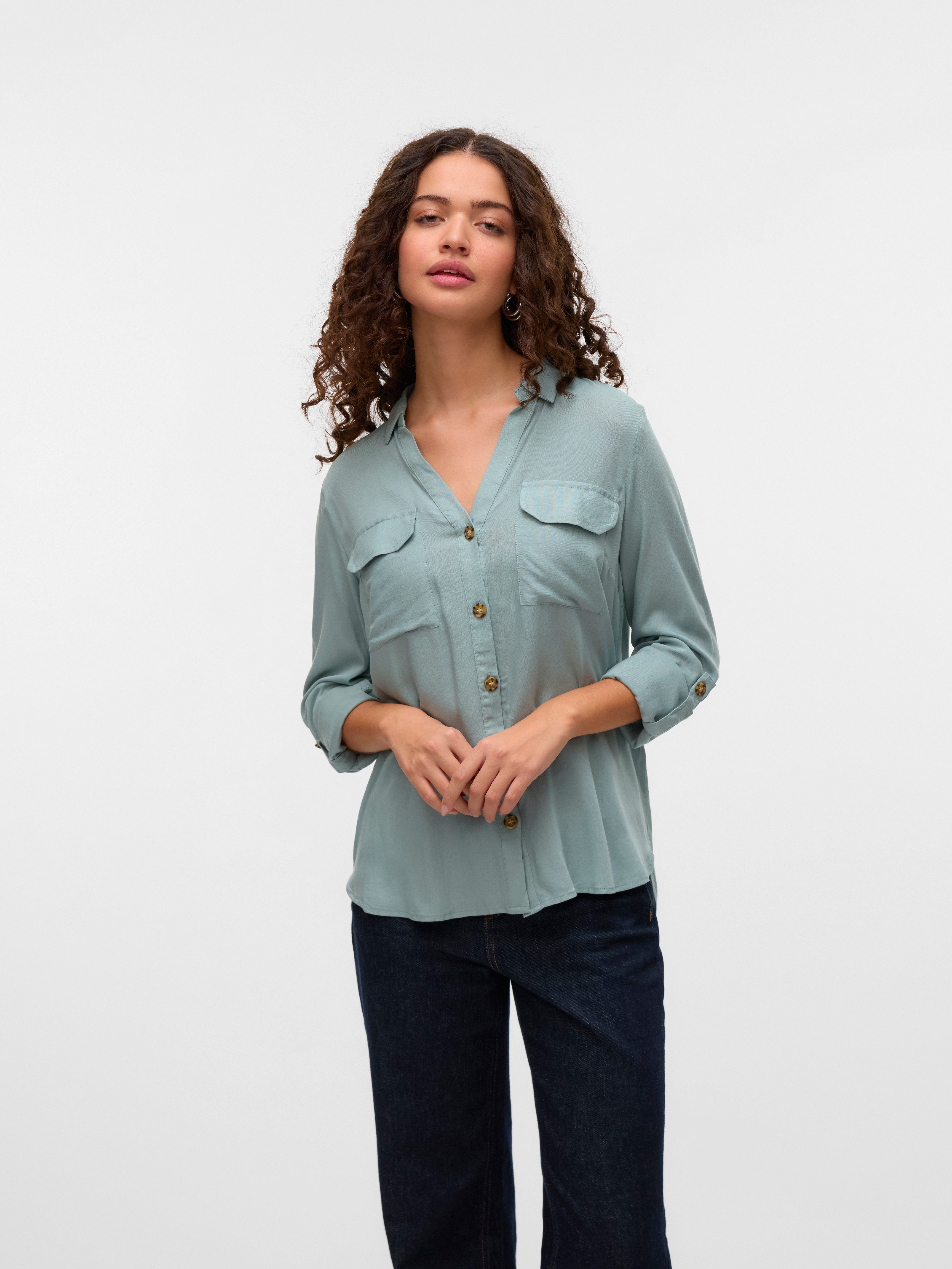 Vero Moda Hemdbluse VMBUMPY L/S SHIRT günstig online kaufen