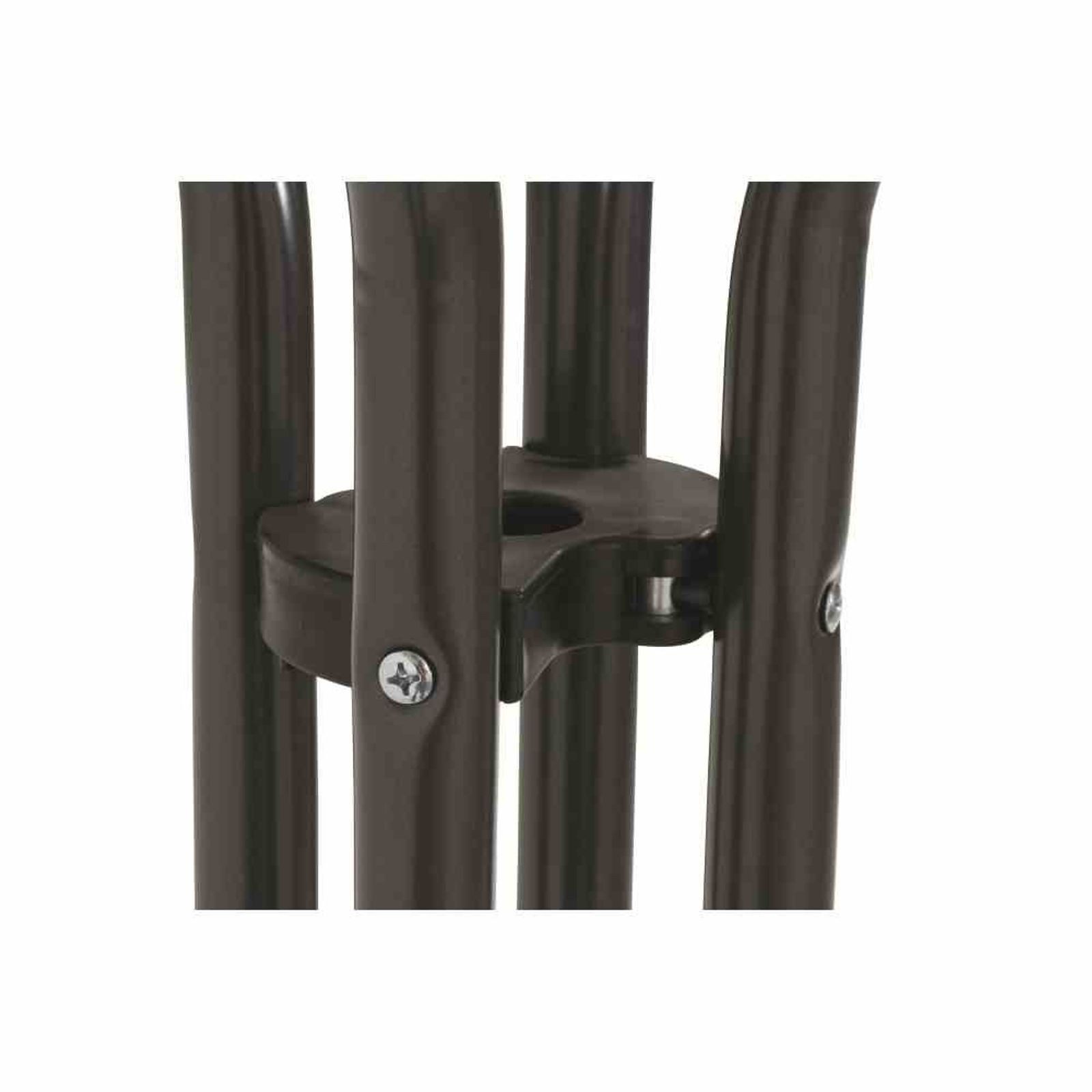 MFG Freizeitmöbel Gartentisch Stehtisch Ø 70x110 cm, grau, klappbar Stahlrohrgestell