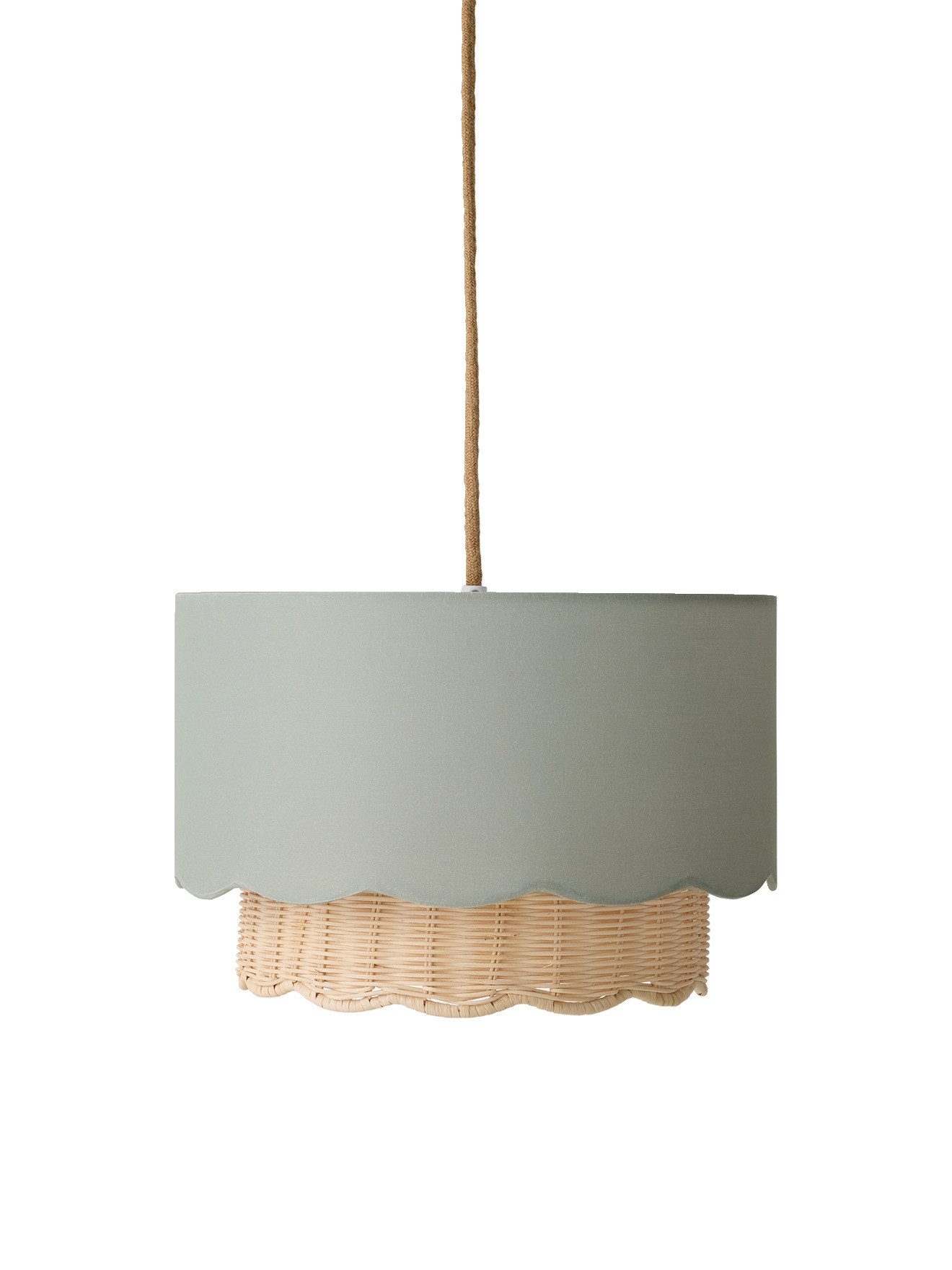 vertbaudet Lampenschirm Kinderzimmer Lampenschirm FESTON mit Rattan günstig online kaufen