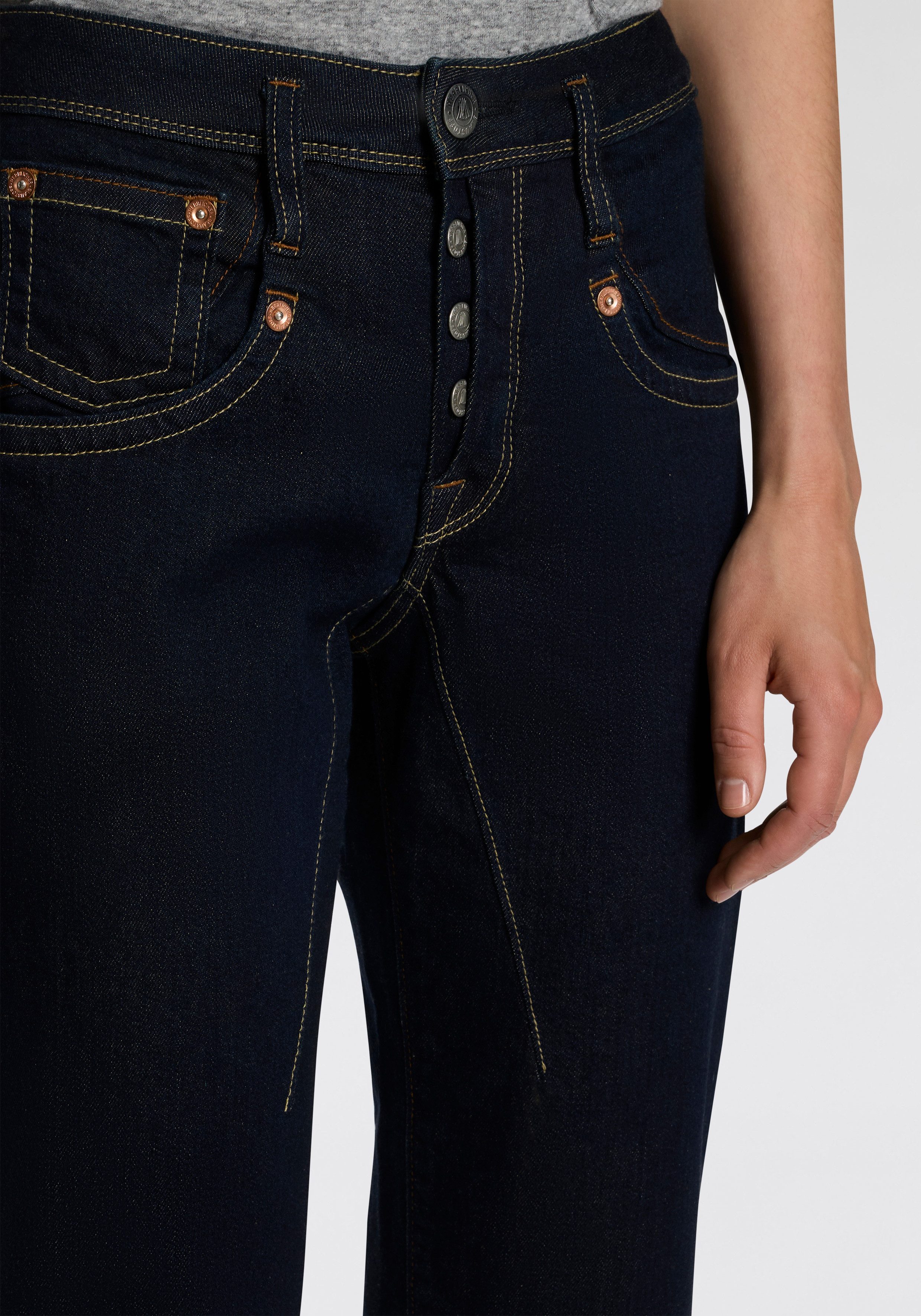 Herrlicher Boyfriend-Jeans Shyra Tap Denim Comfort mit Umschlagsaum