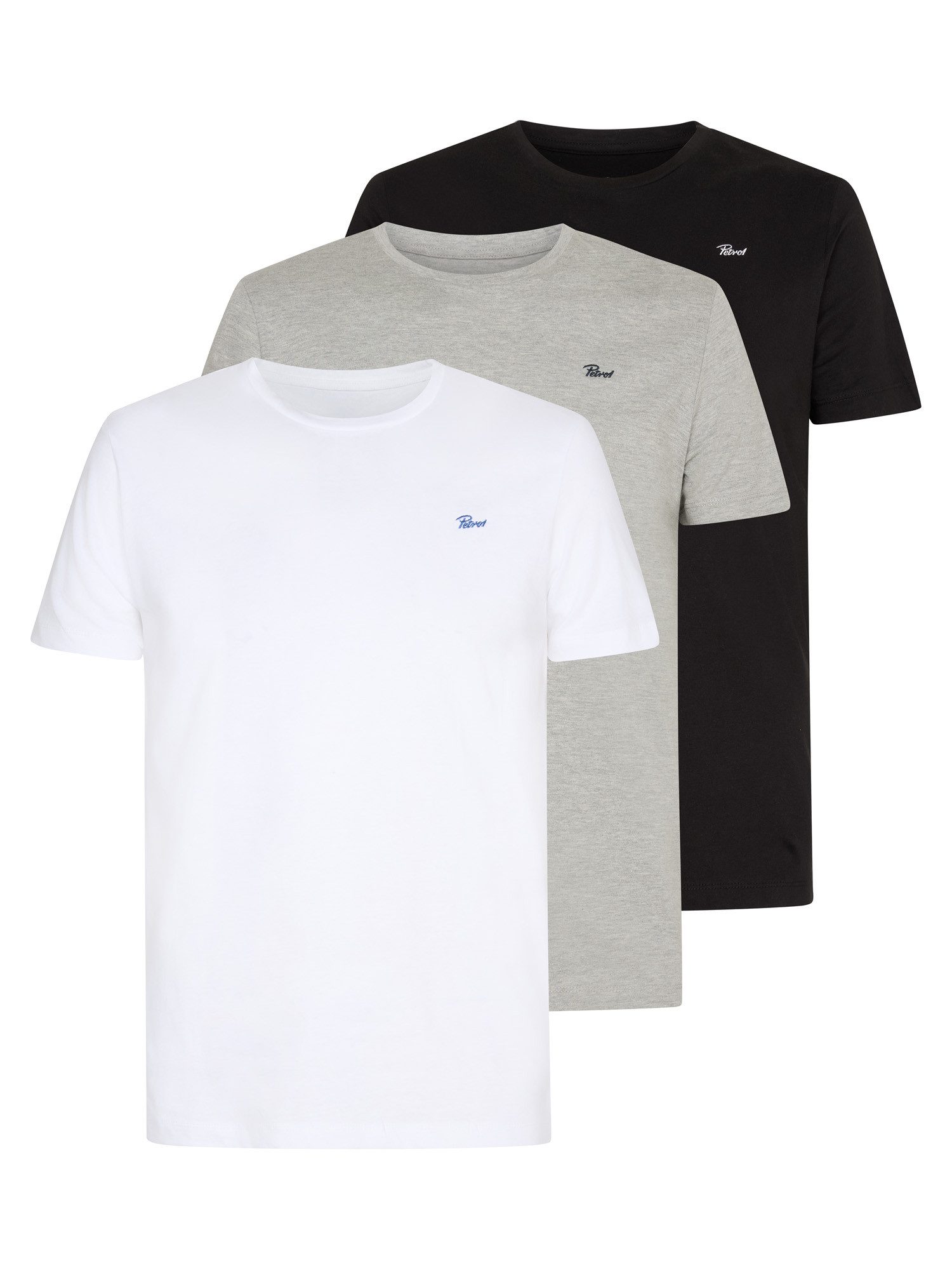 Petrol Industries T-Shirt 3-er Pack T-Shirt günstig online kaufen