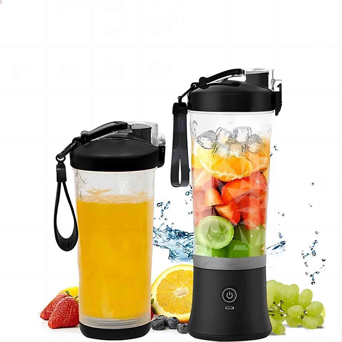 HYIEAR Міксери настільні Smoothie Maker, 600ml Tragbarer Mixer für Shakes und Marmelade, 150,00 W, Multifunktionsmixer, Wasserdicht, Für Büro, Zuhause, im Fitnessstudio