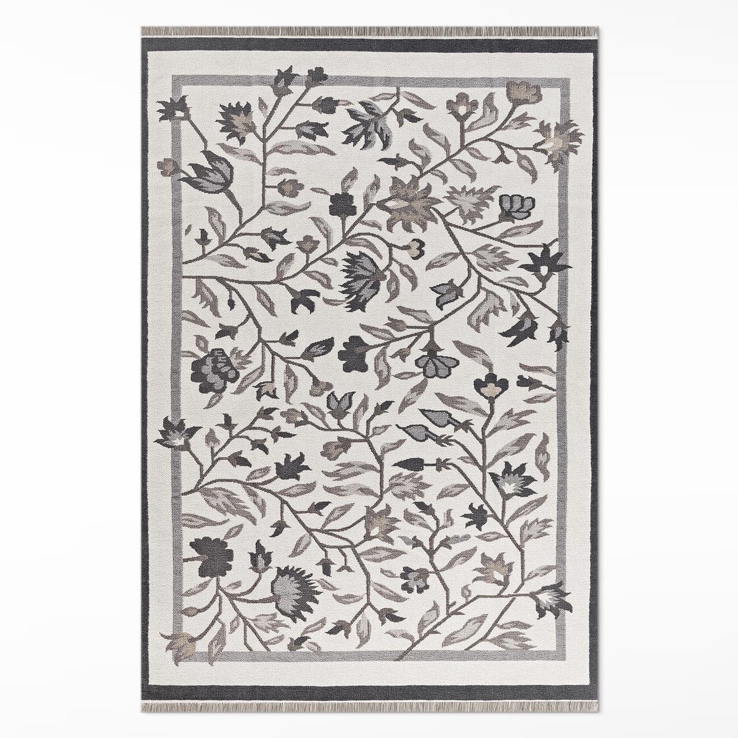 Tulup Vinylteppich Weiß, Gedämpfte Farben minimalistisch, Rechteckig Textil Teppichläufer, Höhe: 90 mm