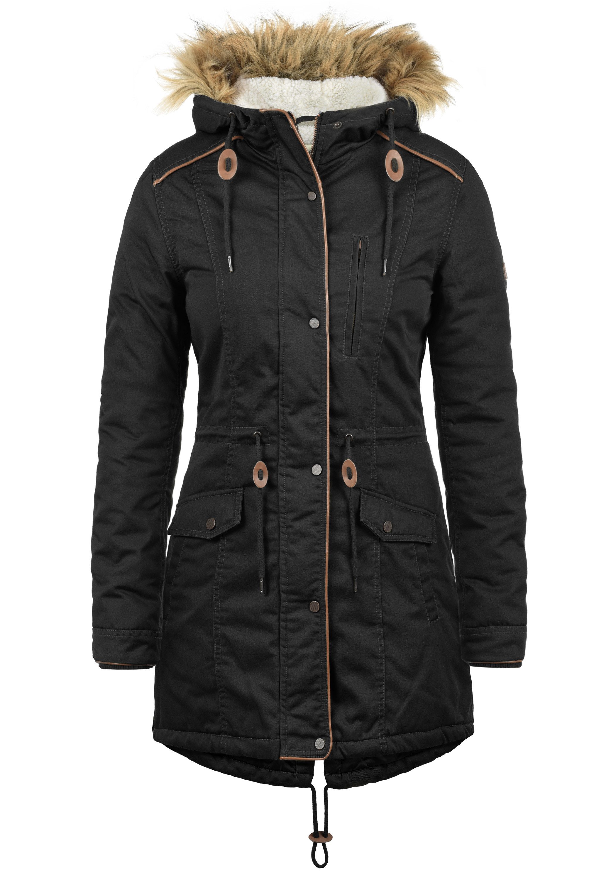 DESIRES Parka Anna warme Jacke mit Kunstfell-Kapuze