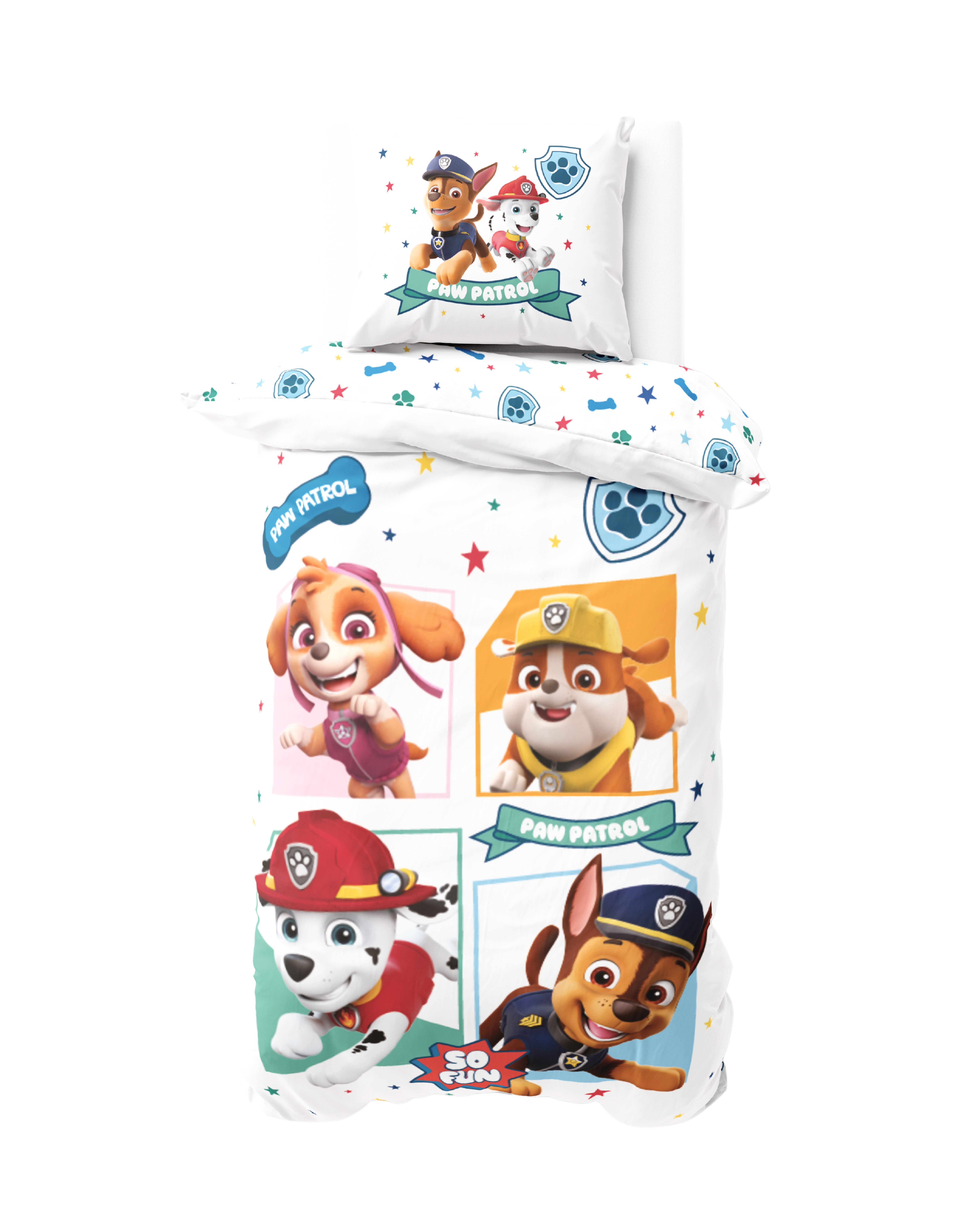 MTOnlinehandel Kinderbettwäsche Paw Patrol in 135x200+80x80 günstig online kaufen