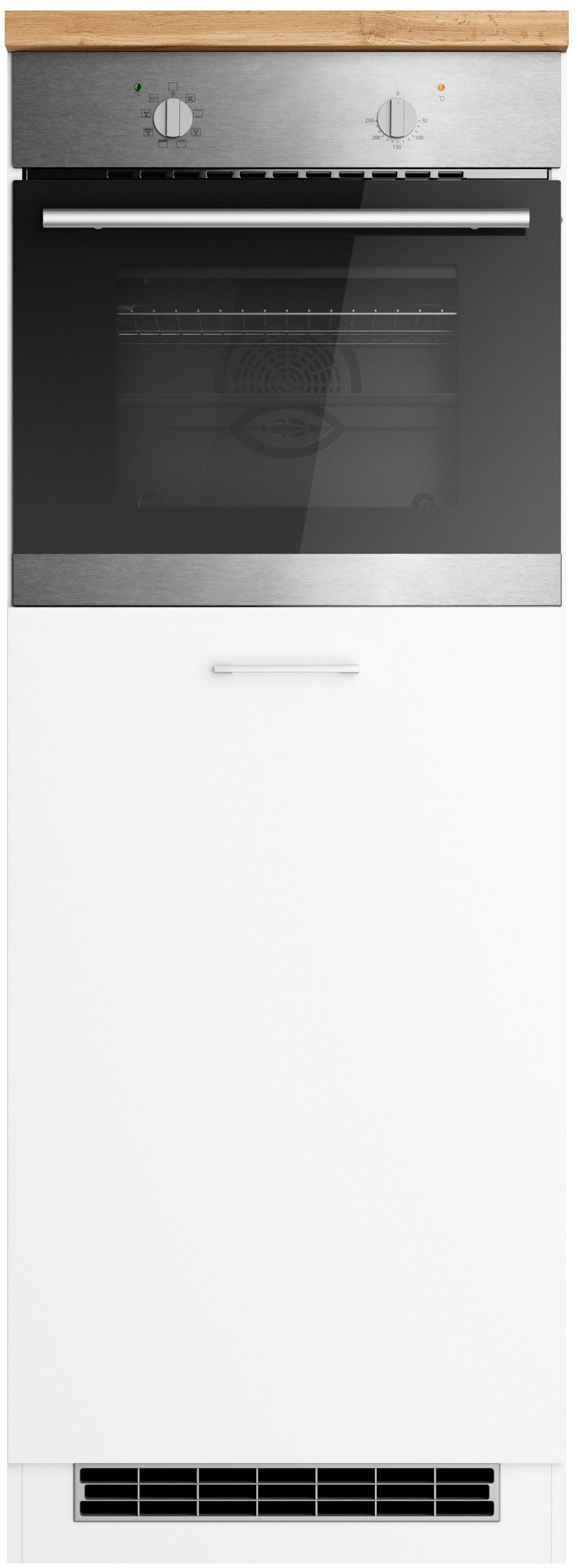KOCHSTATION Backofen/Kühlumbauschrank KS-Milan Ofen-/Kühlschrankumbau 60 cm, matt oder hochglänzend