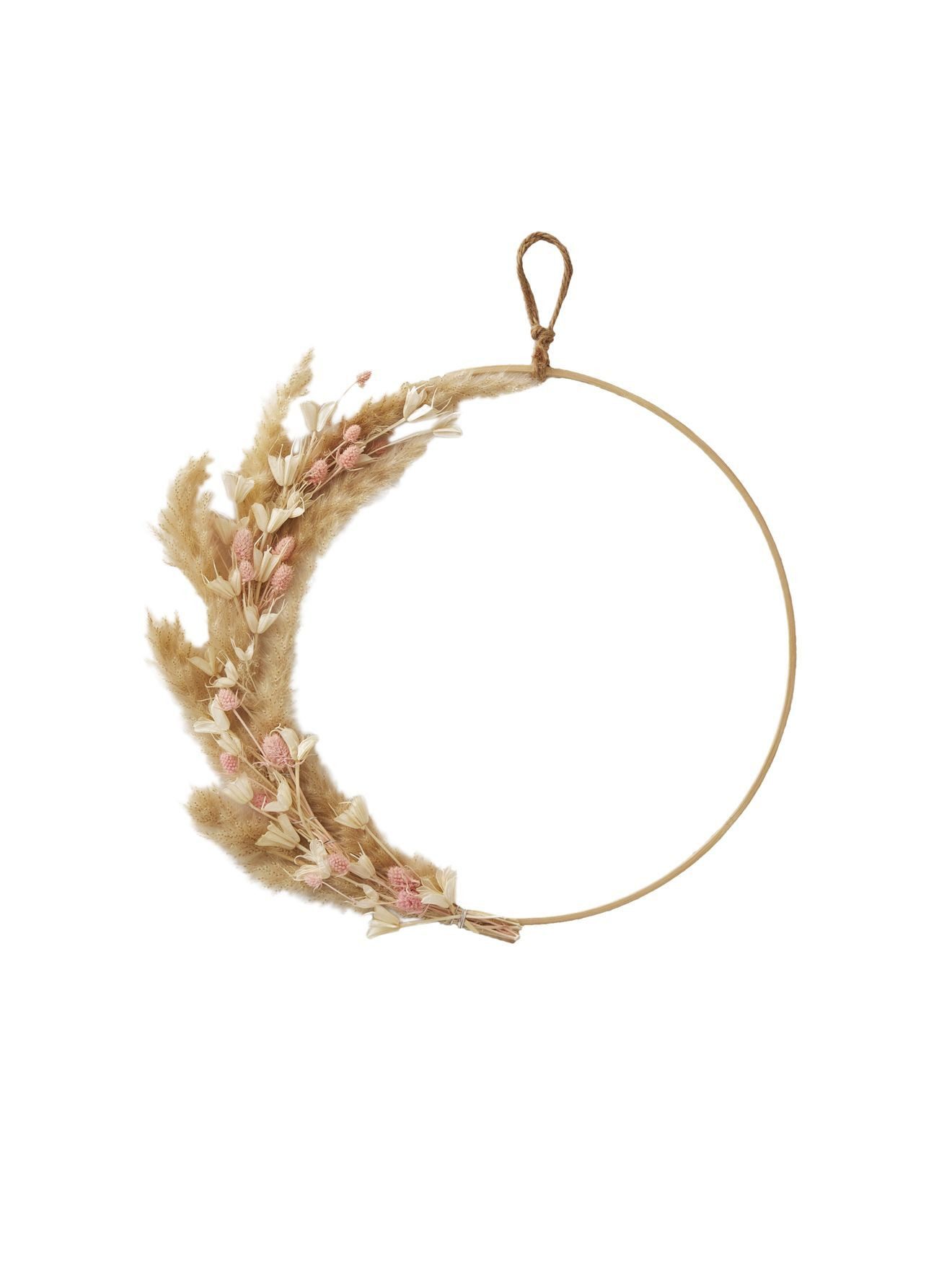 vertbaudet Ловец снов Kinderzimmer Blumenkranz aus Trockenblumen, Echte Trockenblumen