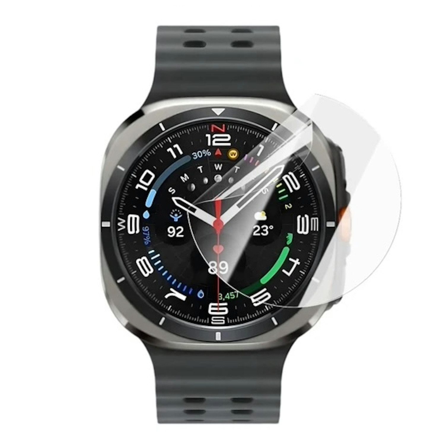 Wigento Smartwatch-Hülle Für Samsung Galaxy Watch Ultra 47mm Hydrogel Schutz Folie Transparent, Hydrogel Display Schutz Folie